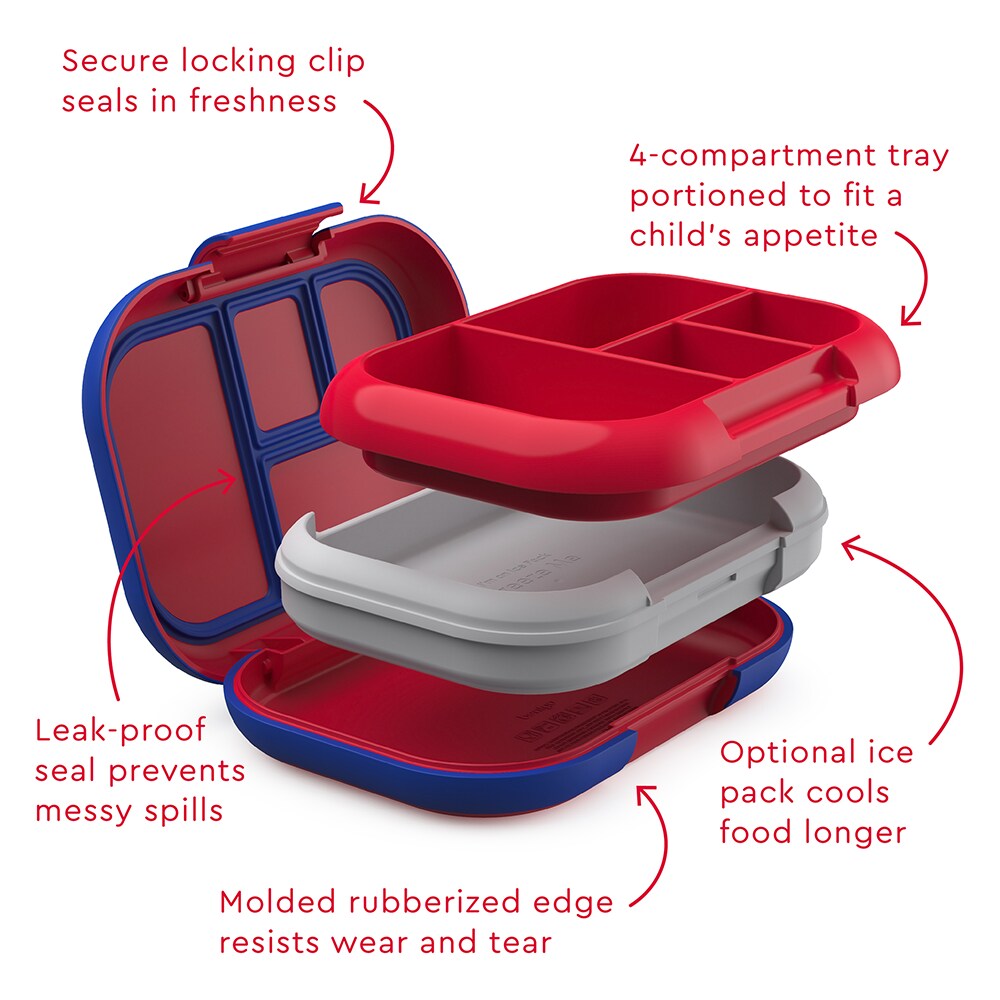 Bentgo Chill Lunch Box - Red/Royal