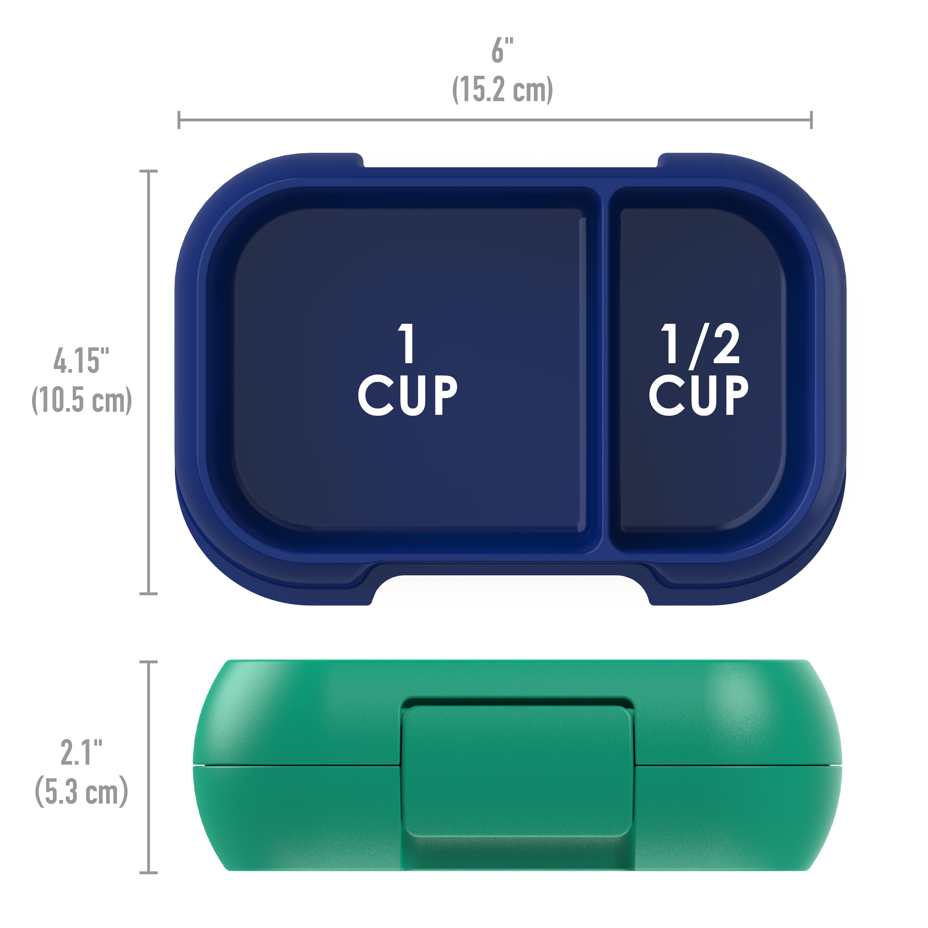 Bentgo Snack Container - Green/Royal