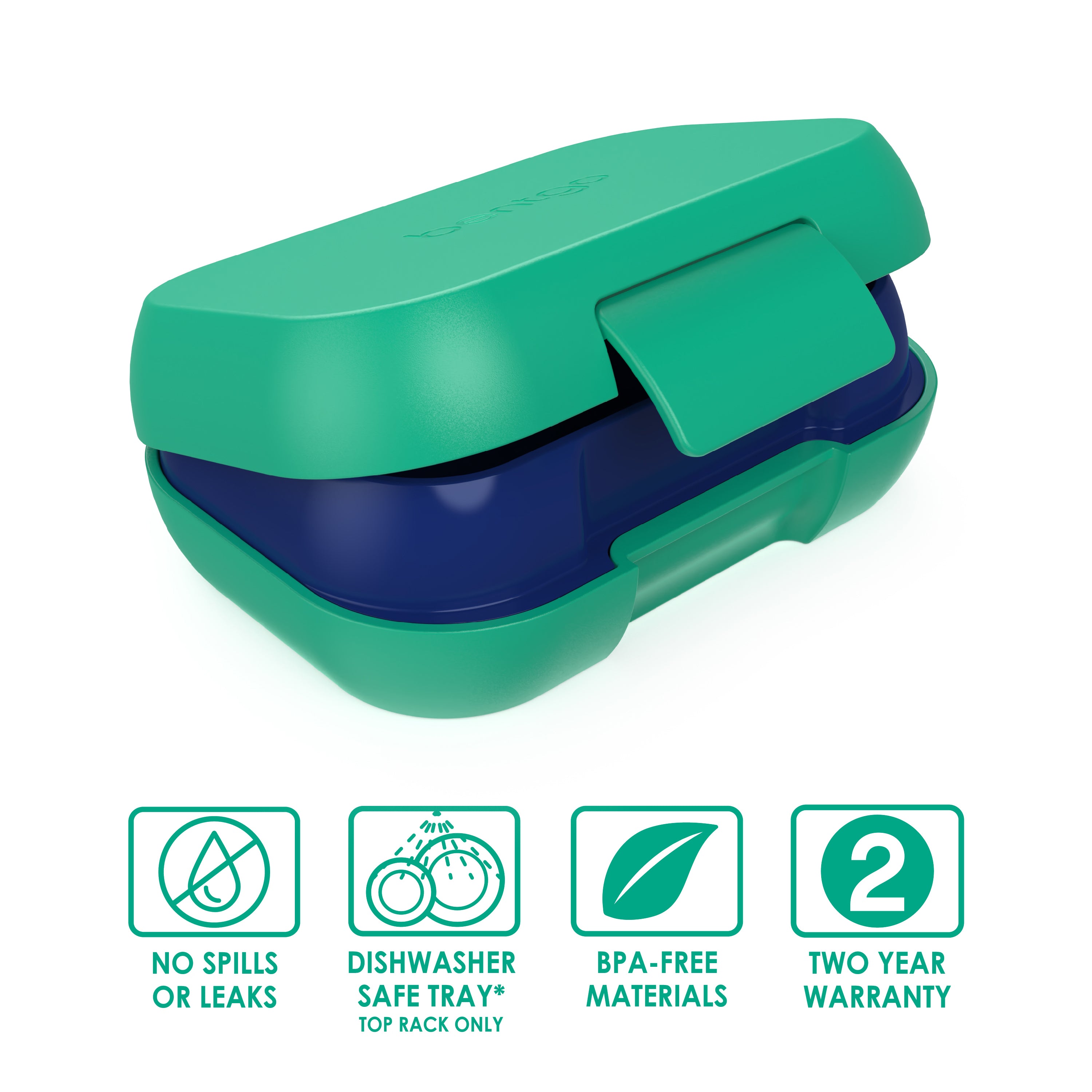 Bentgo Snack Container - Green/Royal