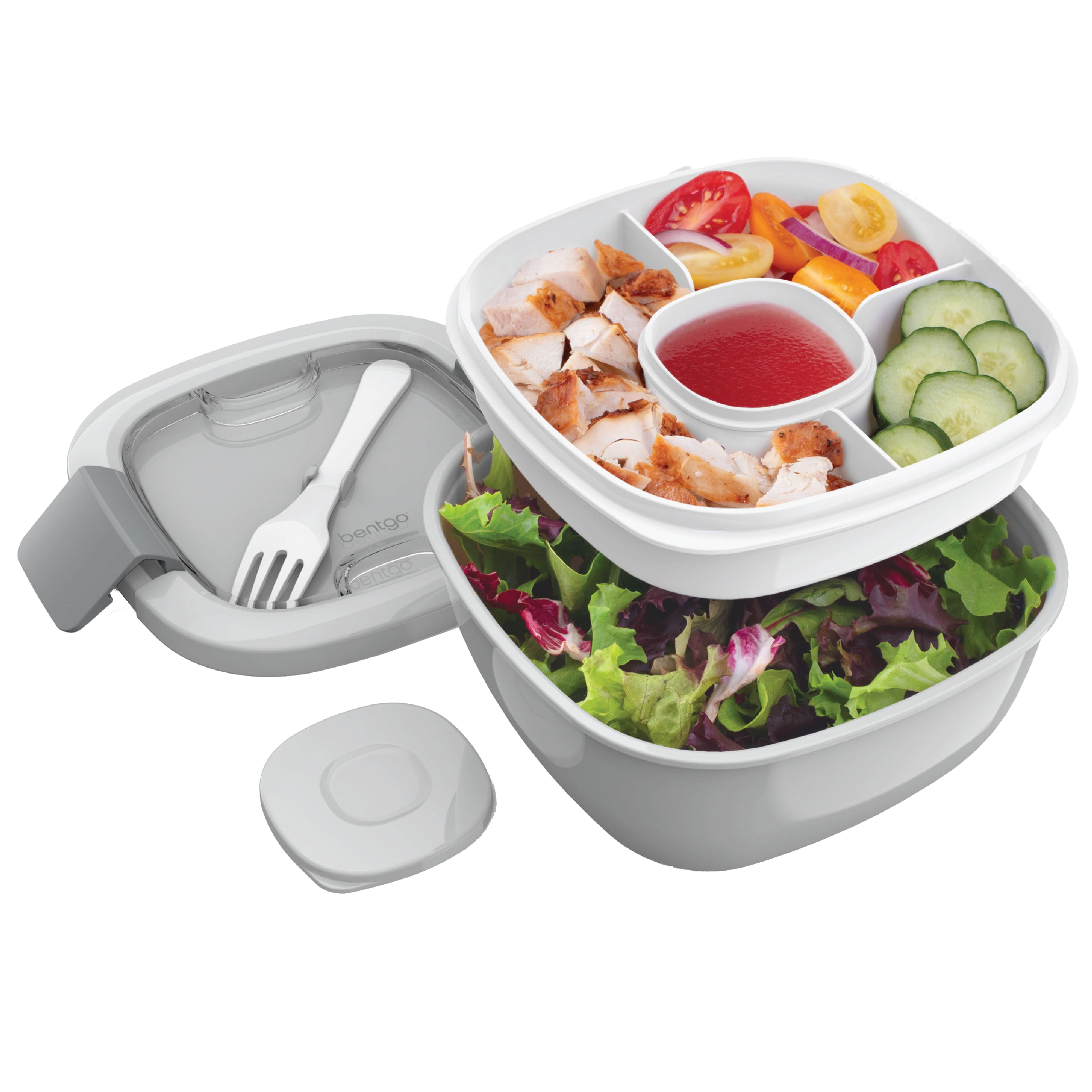 Bentgo Salad All-In-One Salad Container - Grey