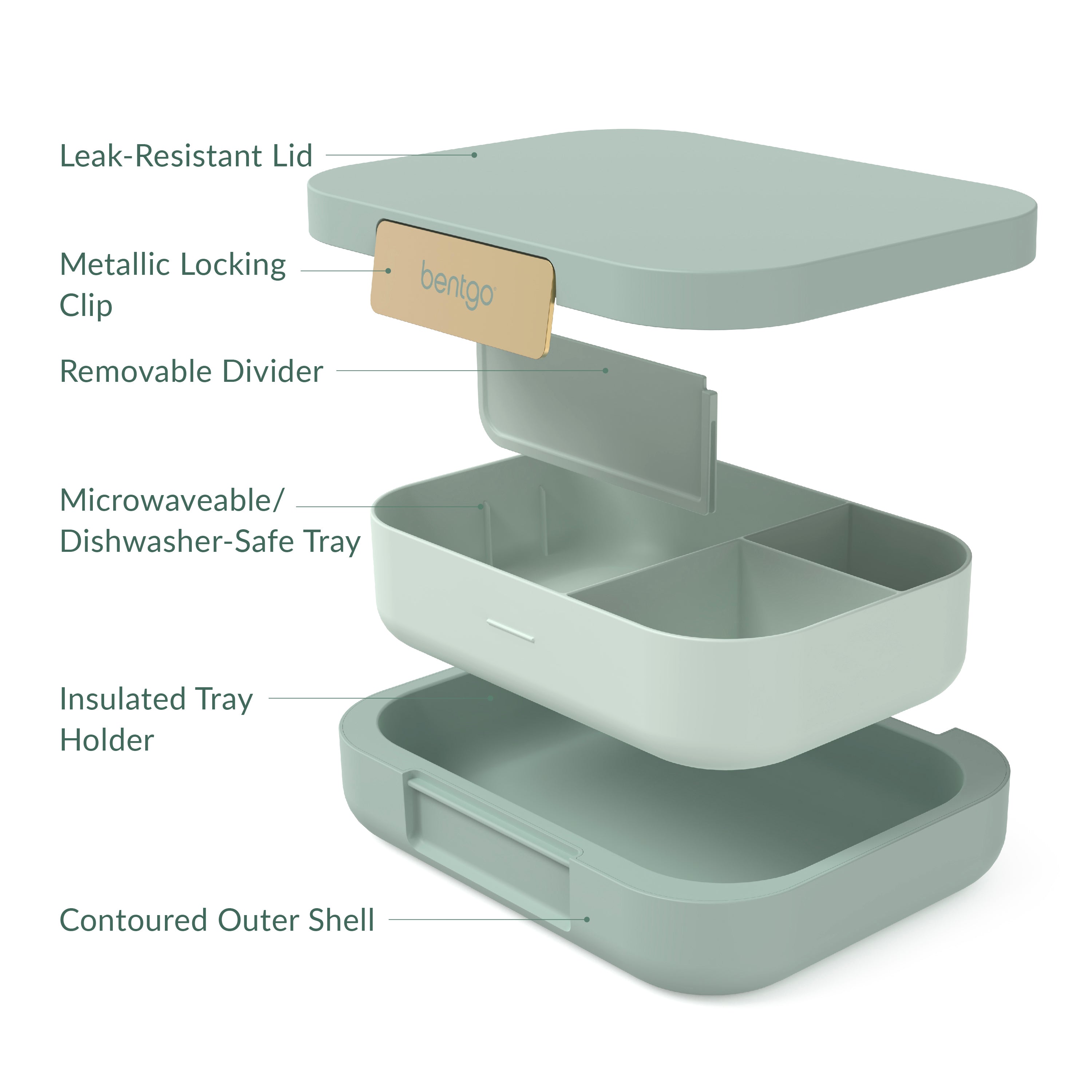 Bentgo Modern Lunch Box - Mint Green