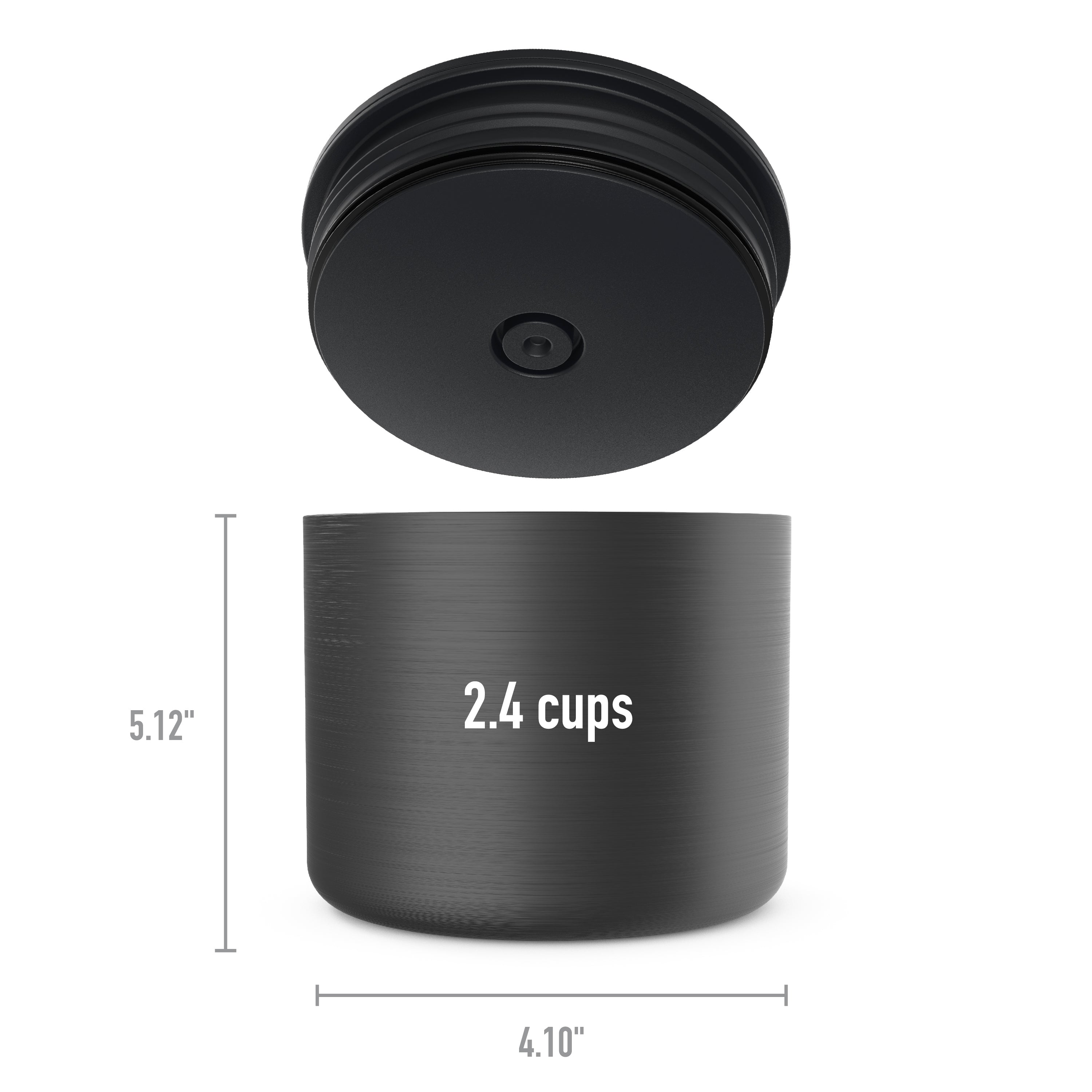 Bentgo S/S Insulated Food Container 560ml - Carbon Black