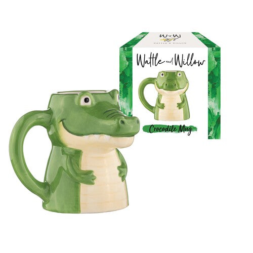 Wattle and Willow Aussie Mates Crocodile Mug