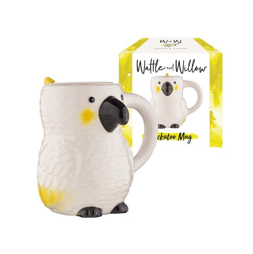 Wattle and Willow Aussie Mates Cockatoo Mug