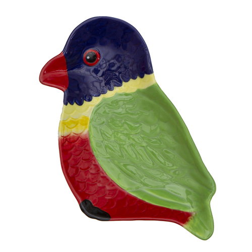 Wattle and Willow Aussie Mates Rainbow Lorikeet Trinket Dish