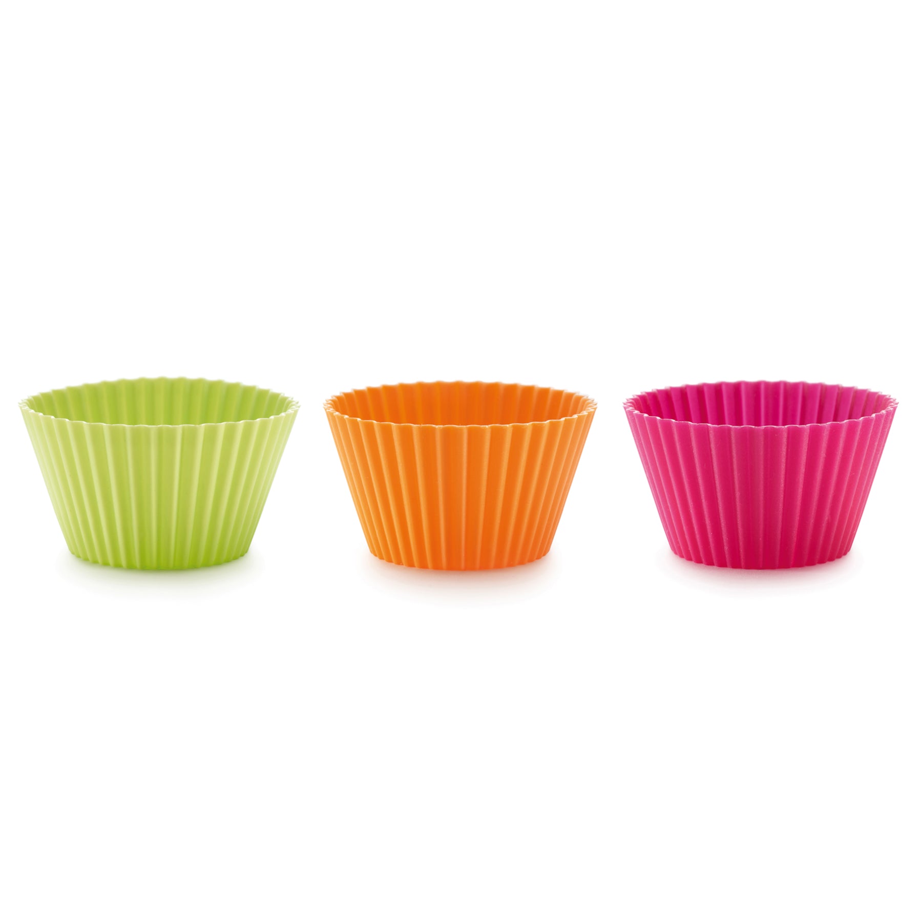 Lékué 7cm Muffin Cup 12 Piece Set 80ml Assorted
