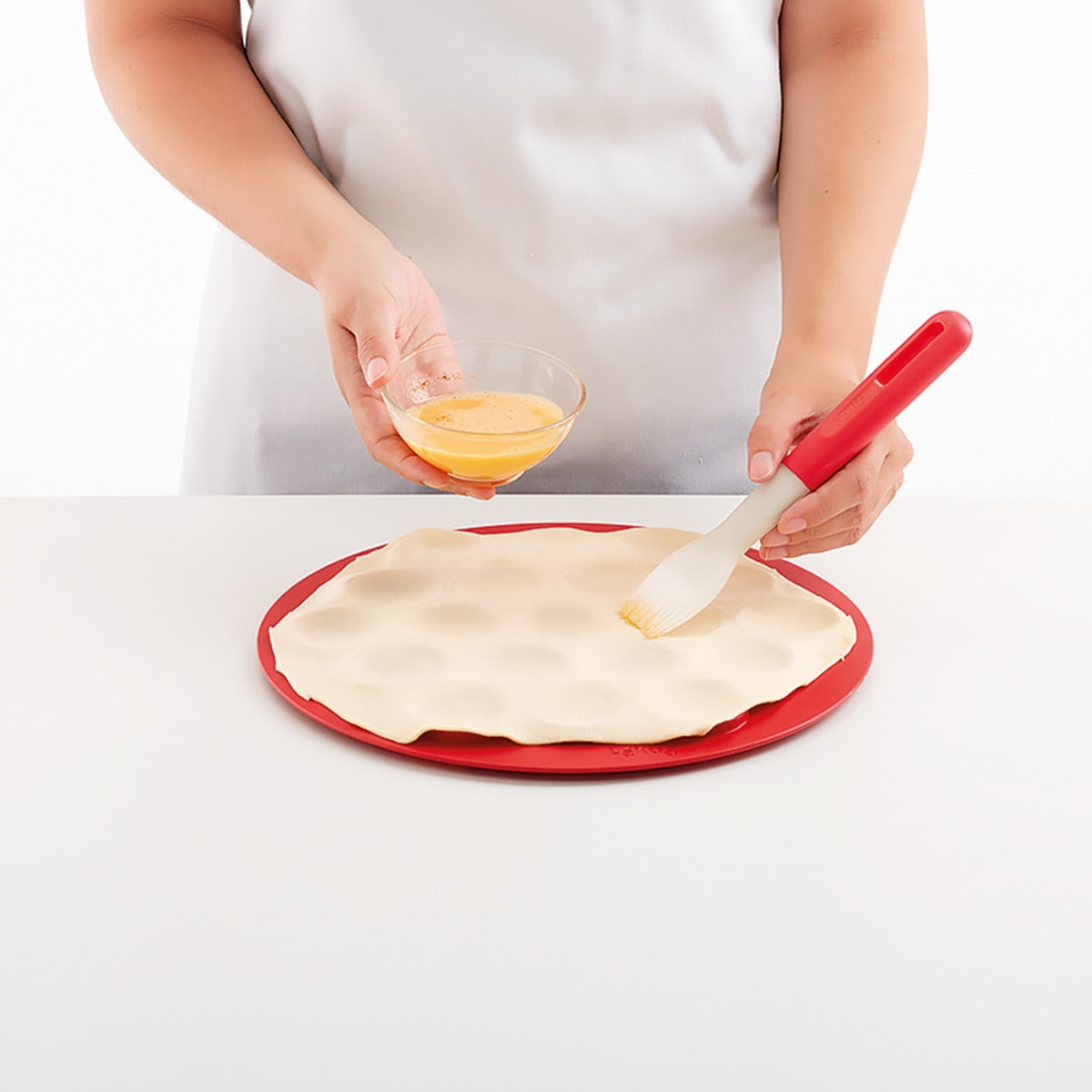 Lékué Mini Pies Kit Mould with Rollers Red