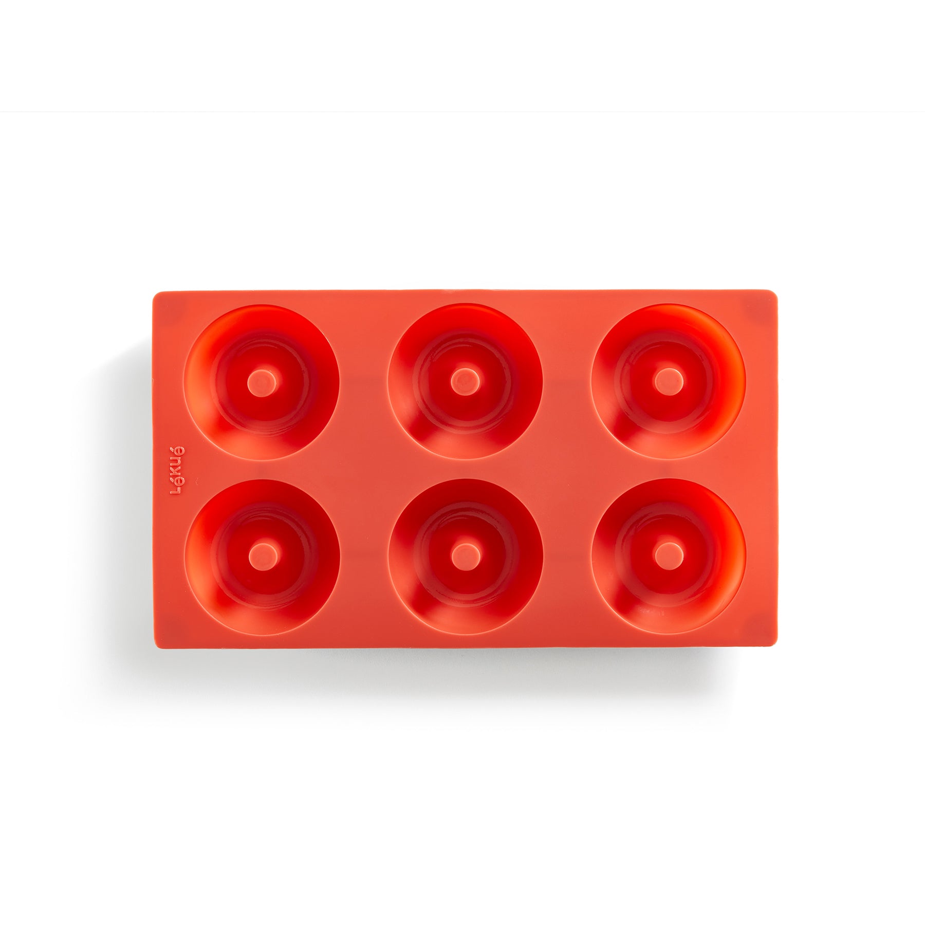 Lékué Donut Mould 6 Cups/90ml Red