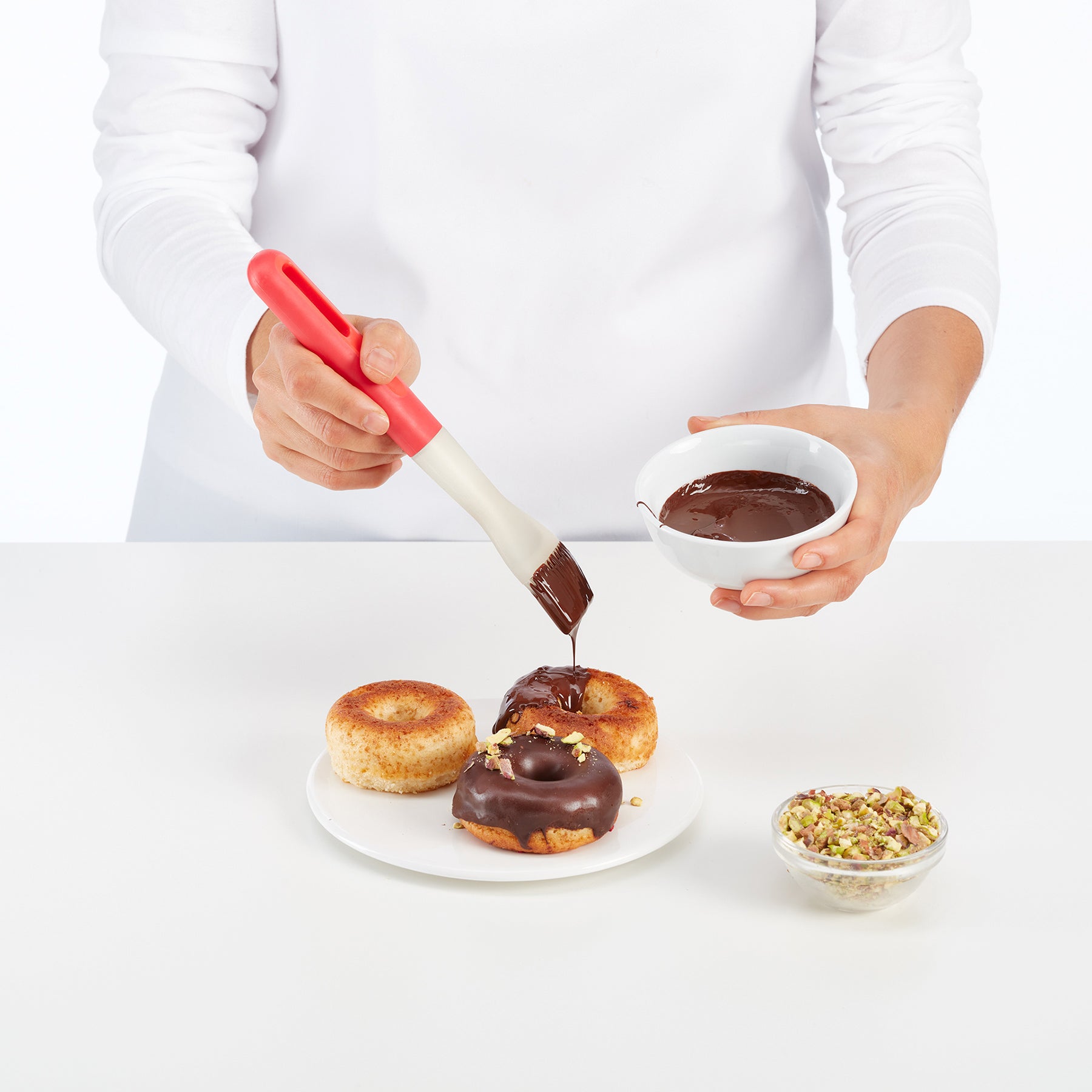 Lékué Donut Mould 6 Cups/90ml Red