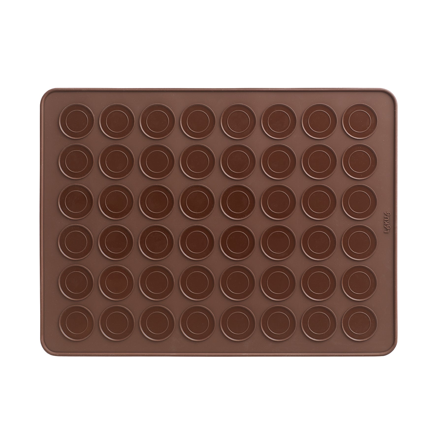 Lékué Macaron Baking Mat 40 x 30cm Brown