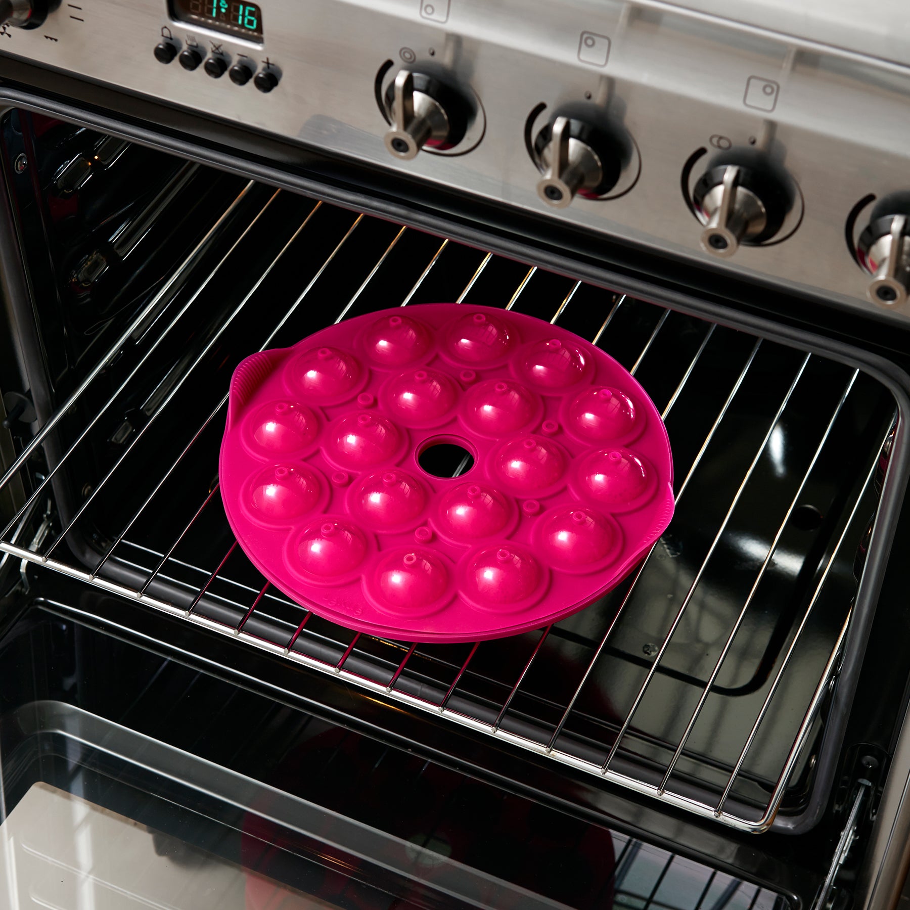 Lékué 18 Cup Cake Pops Mould 500ml Magenta