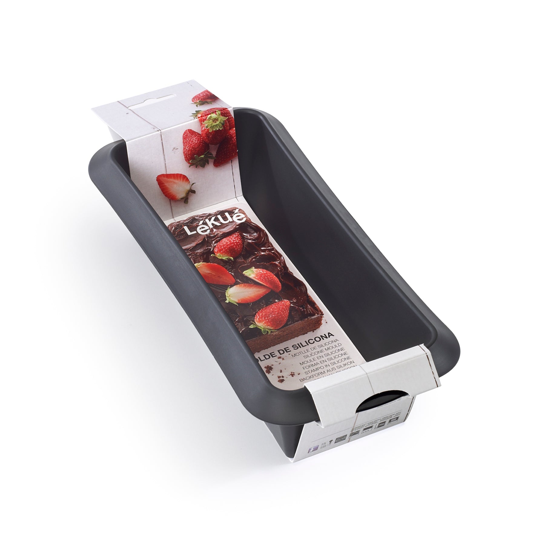 Lékué Plum Cake Mould 24cm/1.23L Red