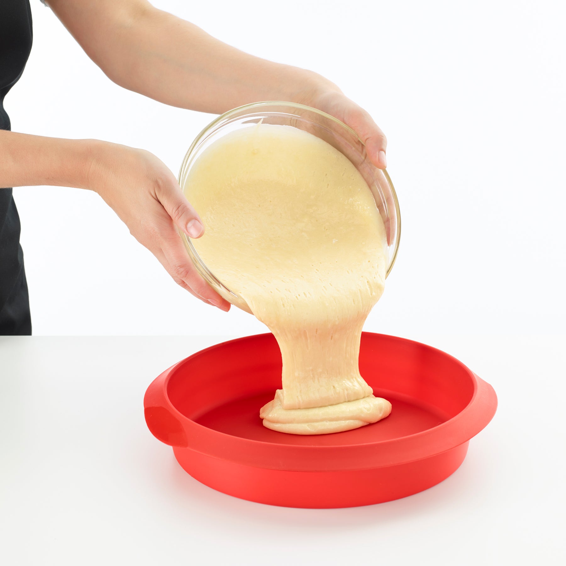 Lékué Round Cake Mould 20cm/1.5L Red