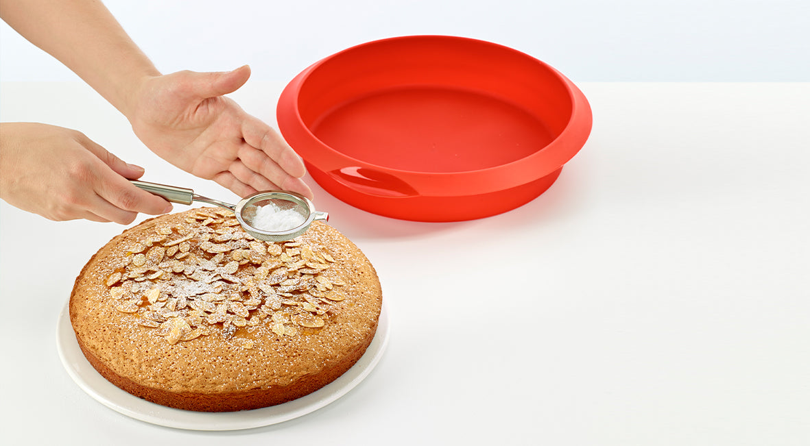 Lékué Round Cake Mould 20cm/1.5L Red
