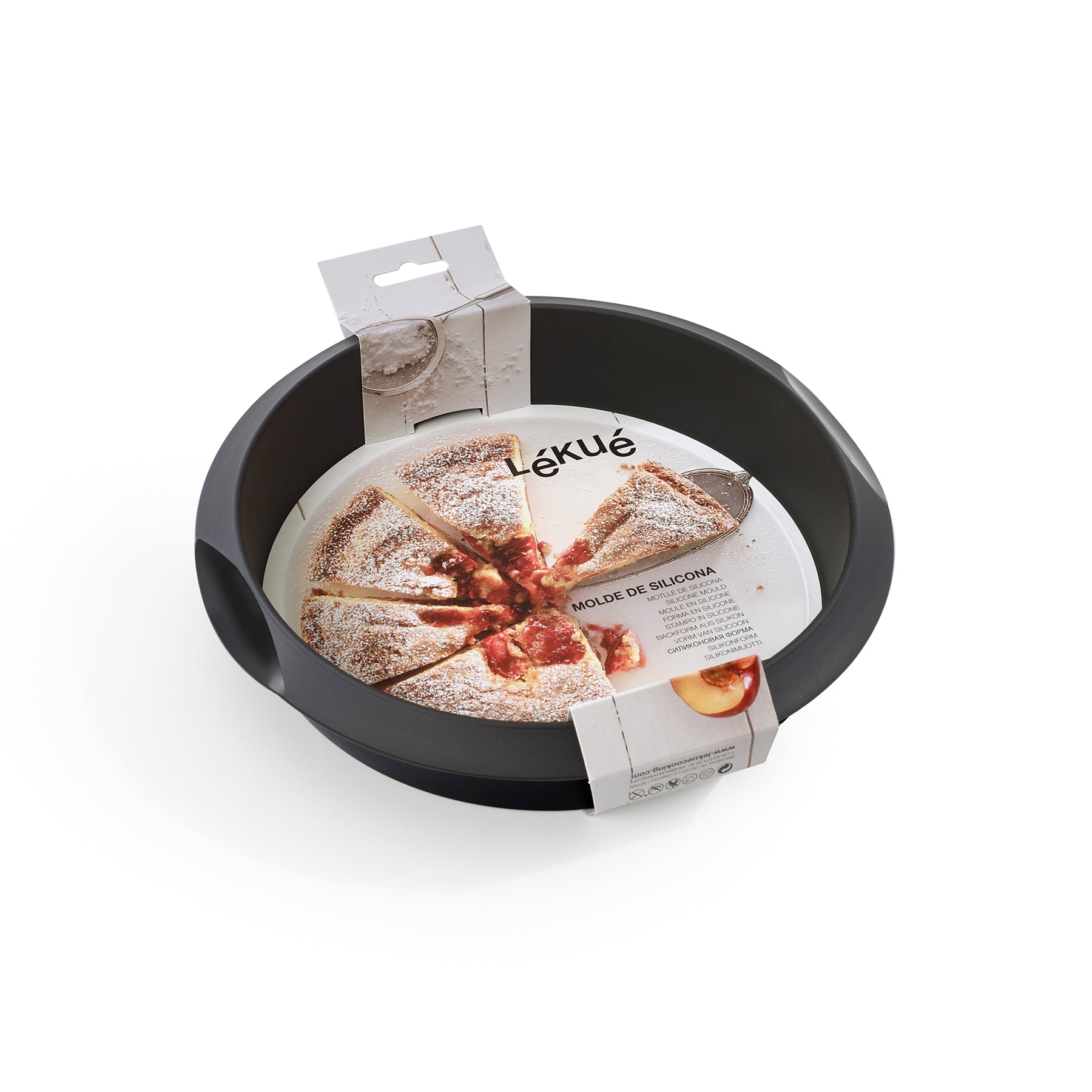 Lékué Round Cake Mould 20cm/1.5L Red