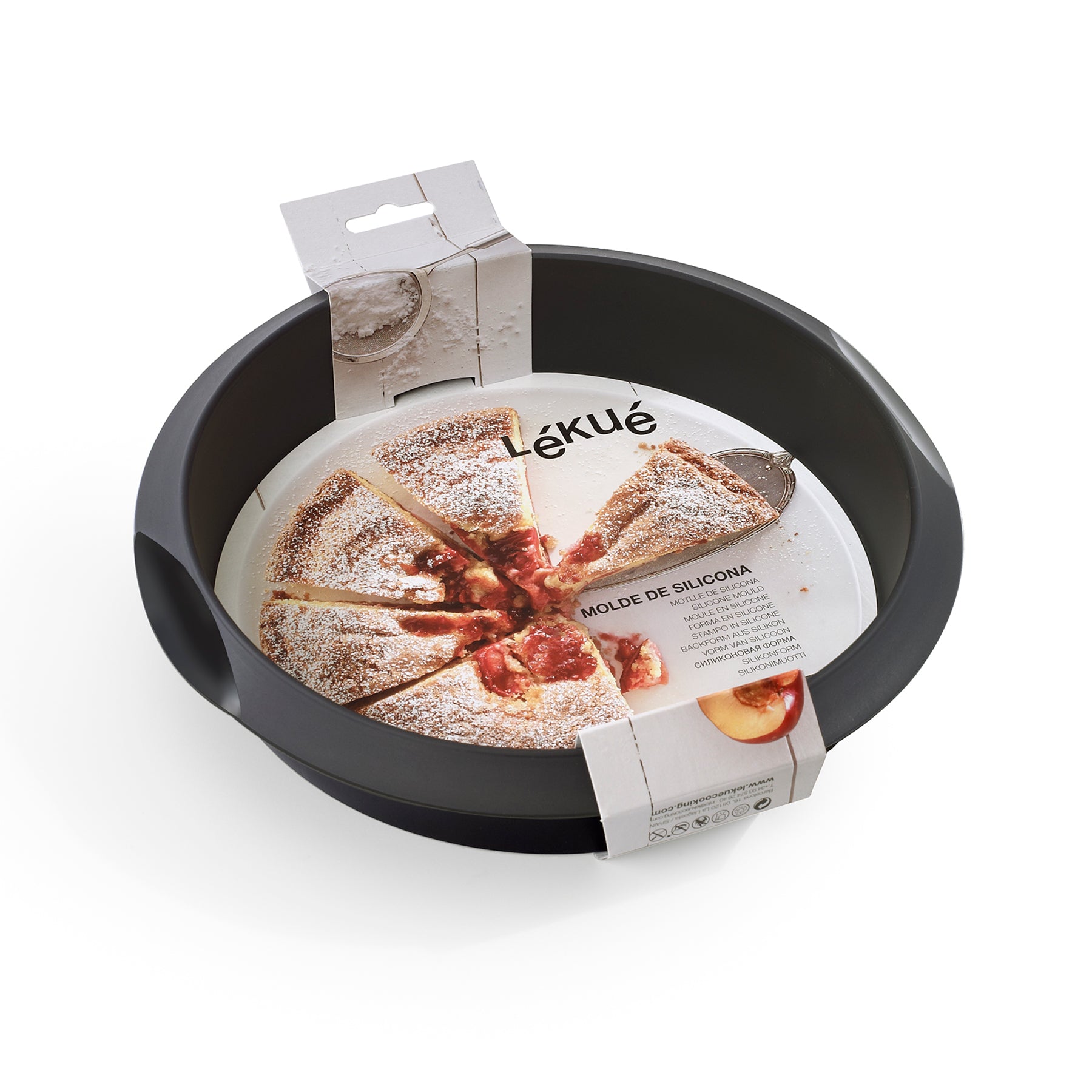 Lékué Round Cake Mould 24cm/2.3L Red