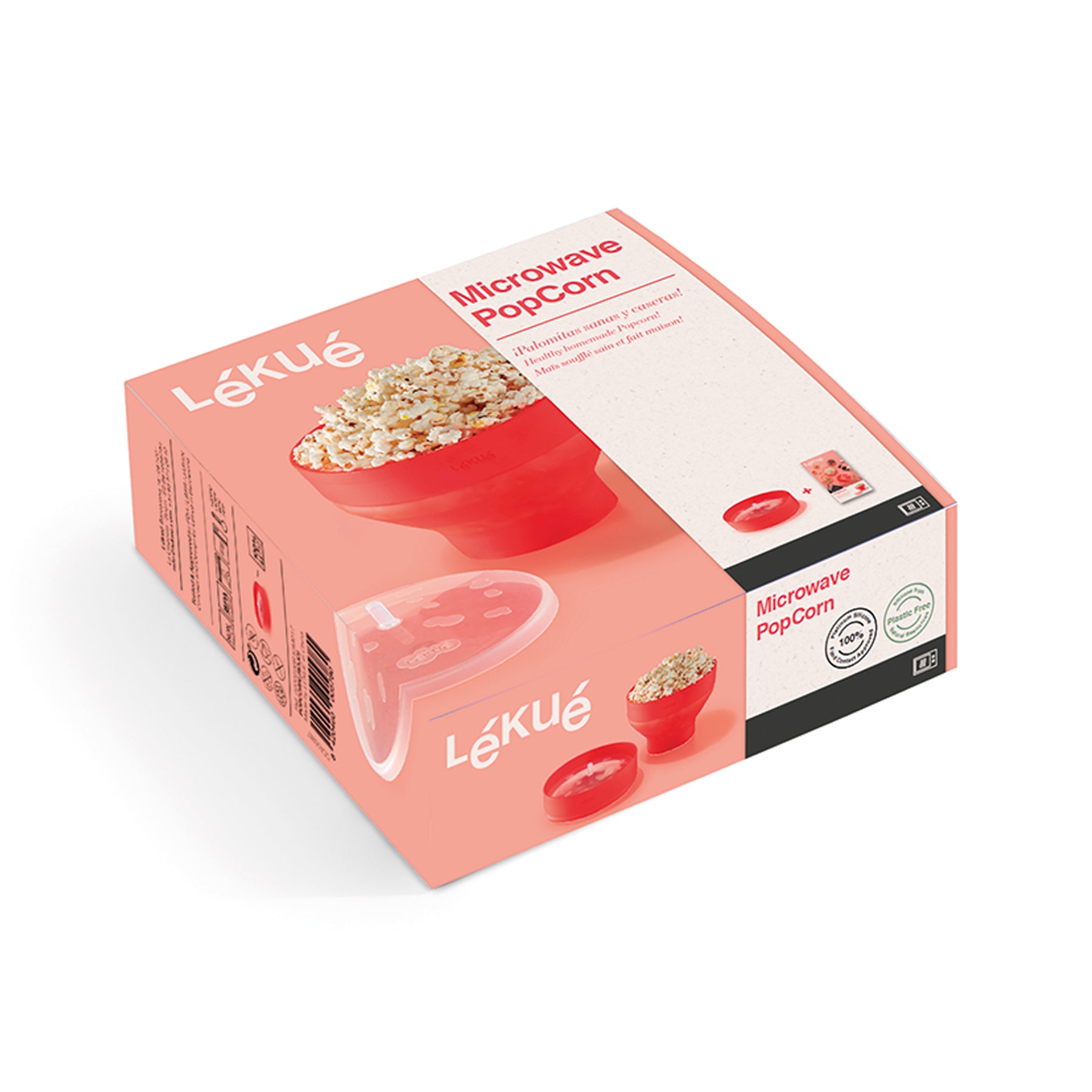 Lékué Microwave PopCorn Maker 2.8L Red