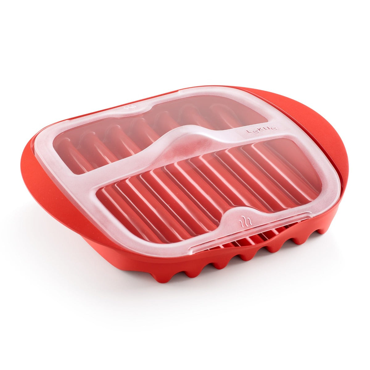 Lékué Microwave Bacon Cooker Red