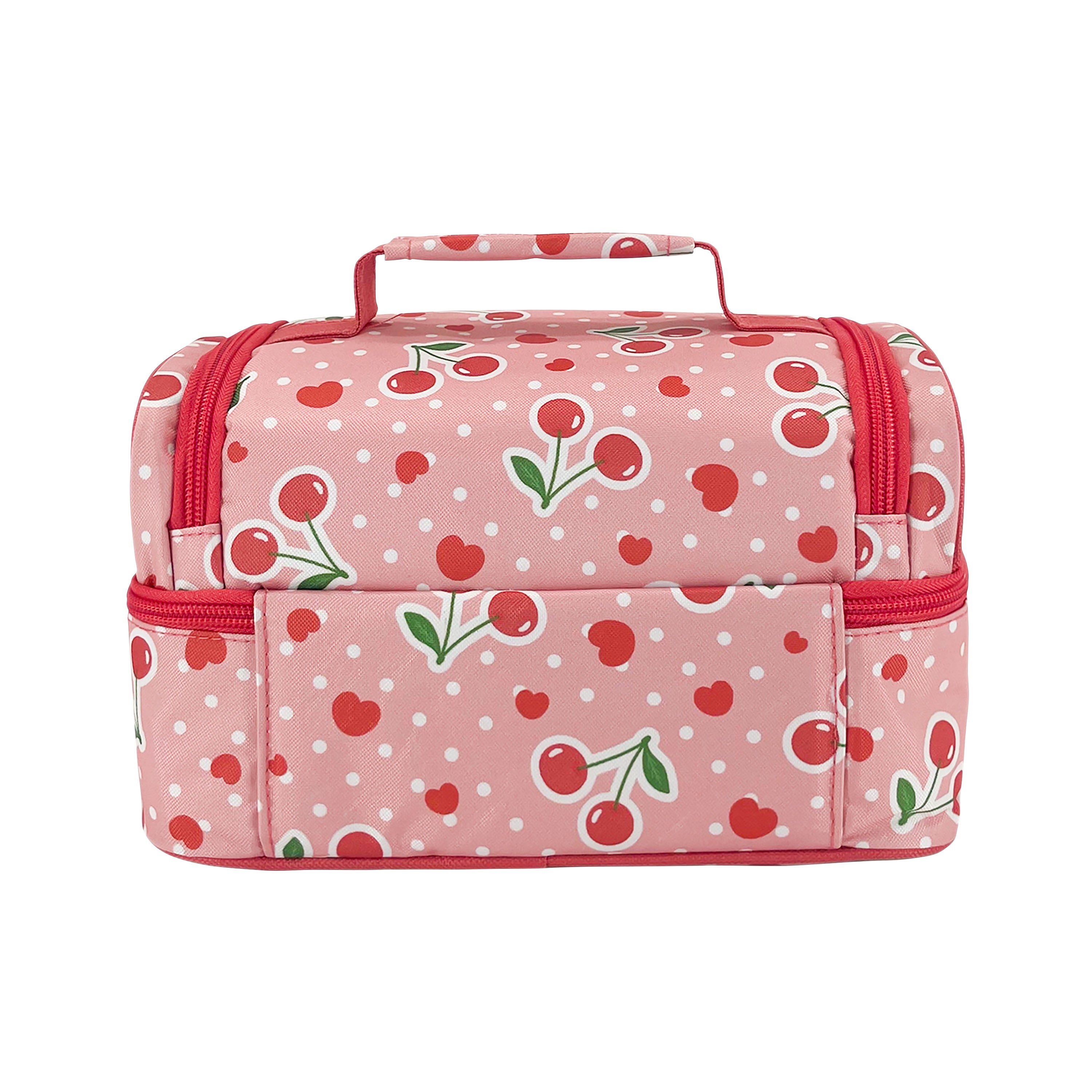 Sachi Insulated Double Decker Lunch Bag - Cherry Crush