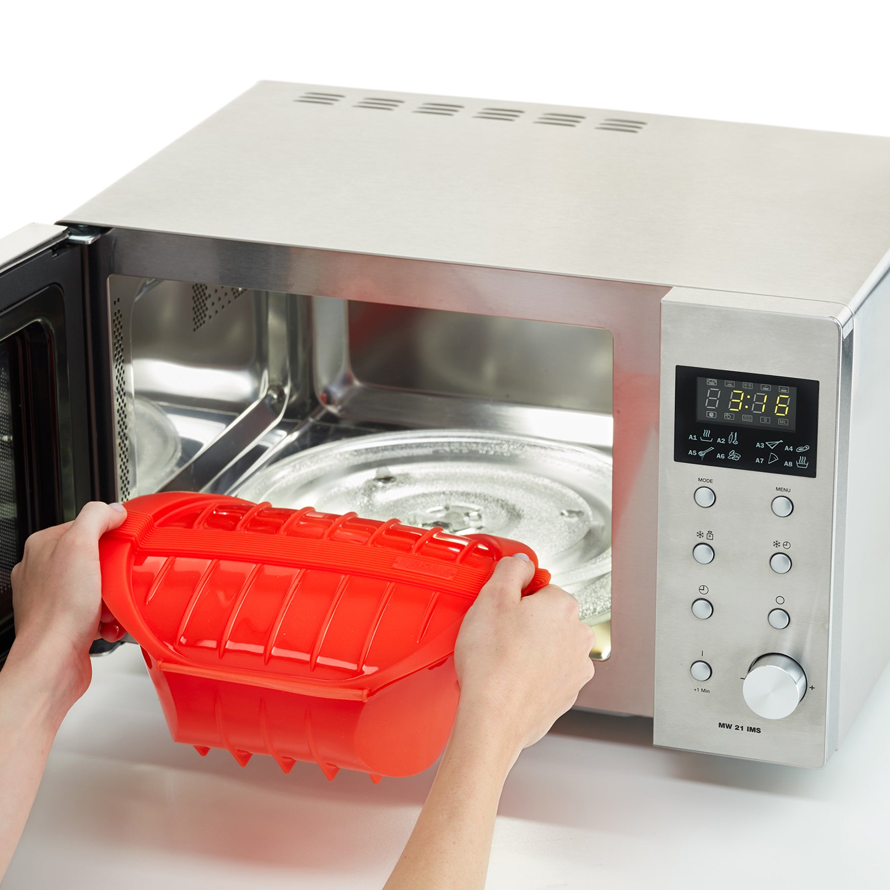 Lékué Deep Steam Case with Tray 1L