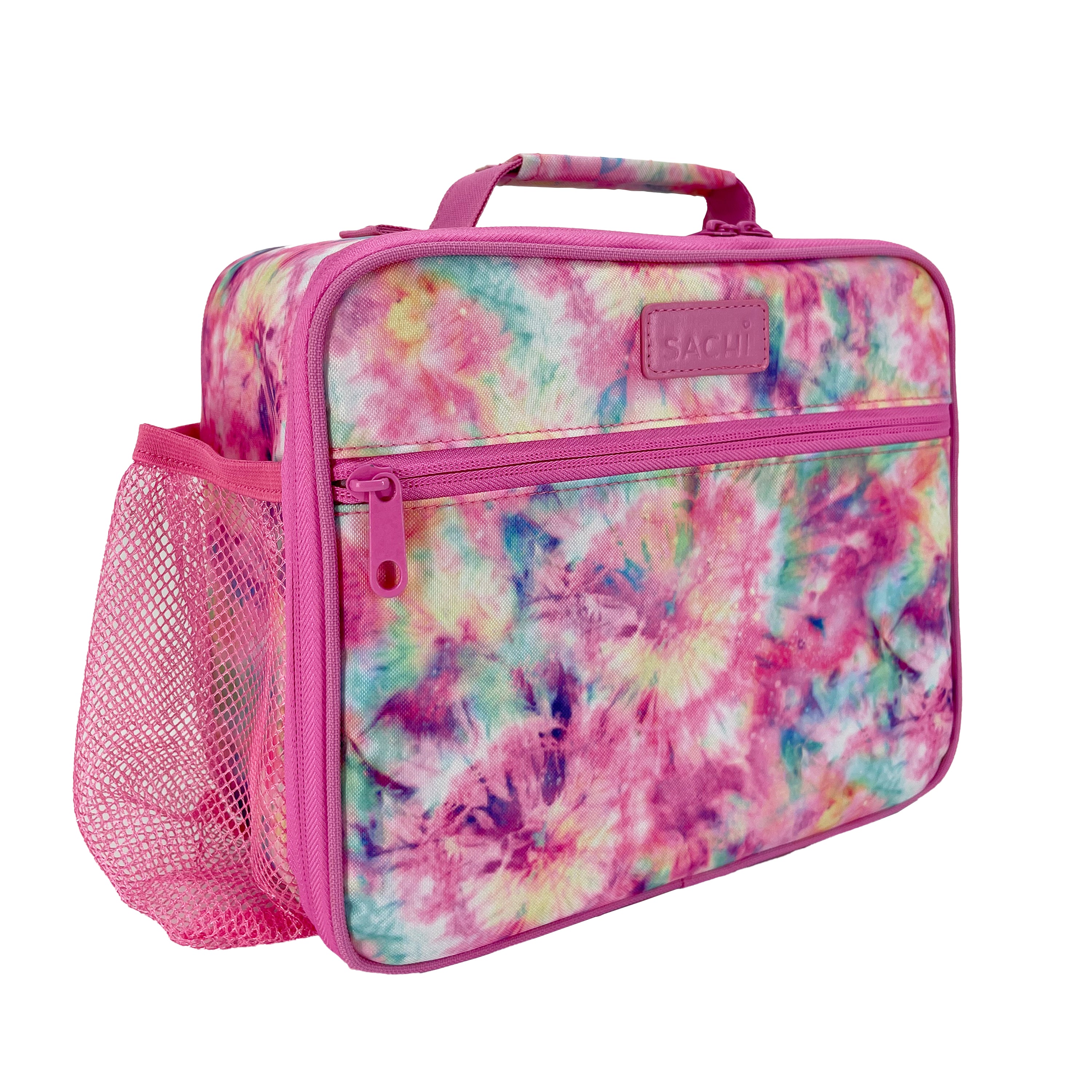 Sachi Insulated Crew Lunch Bag with Bottle Holder - Tie Dye Splash