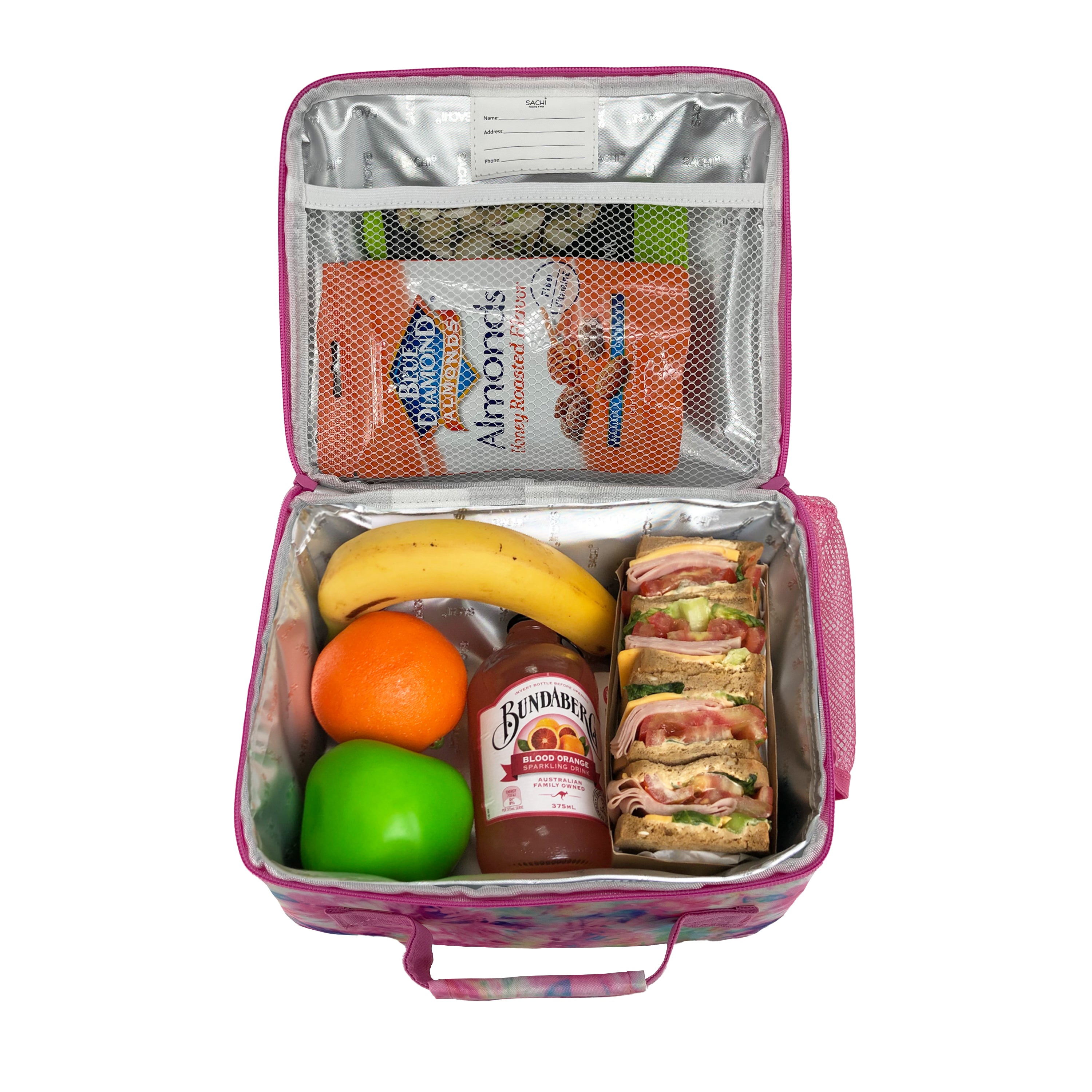 Sachi Insulated Crew Lunch Bag with Bottle Holder - Tie Dye Splash