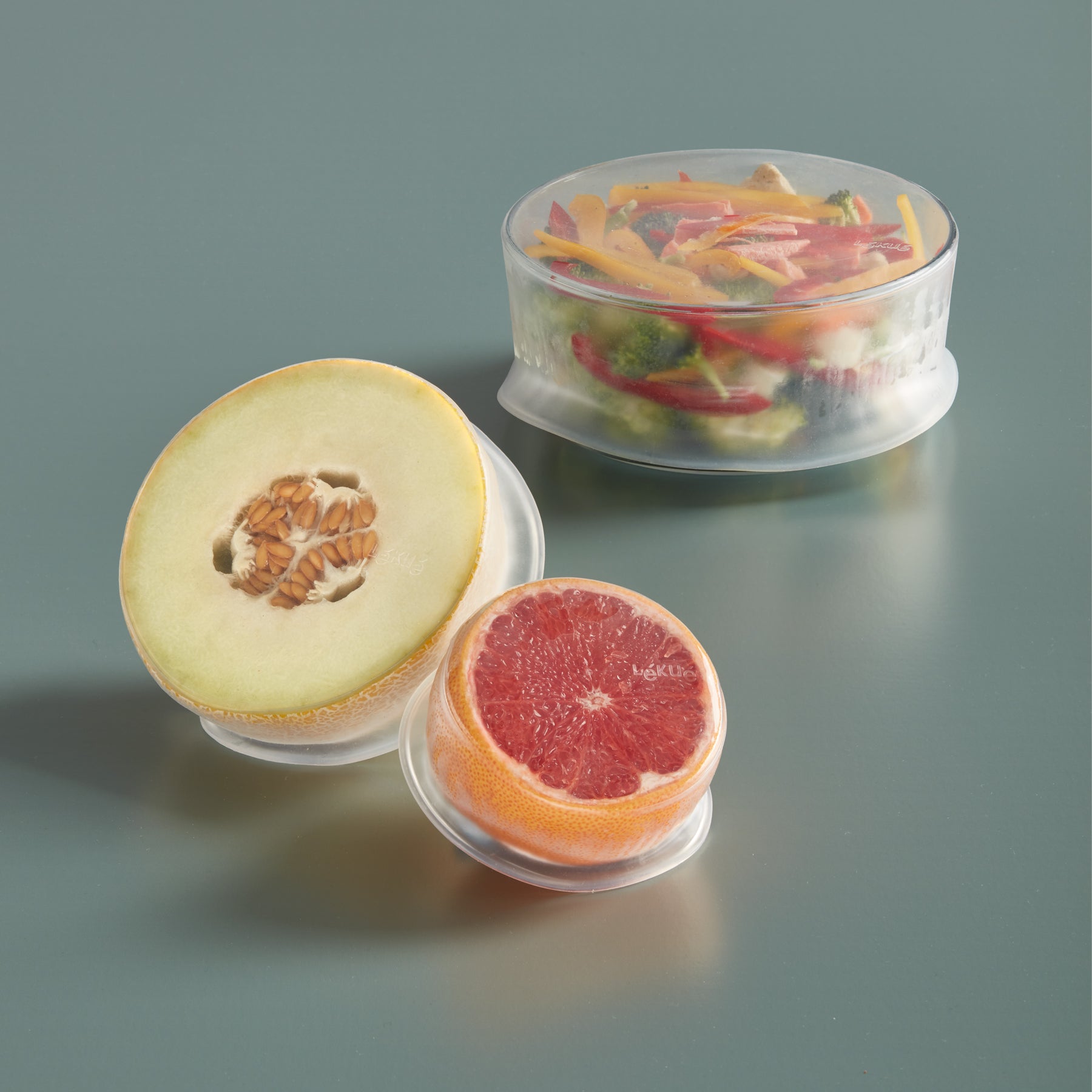 Lékué Reusable Flexi Lid 11.5cm/15cm/20cm Dia 3 Piece Set