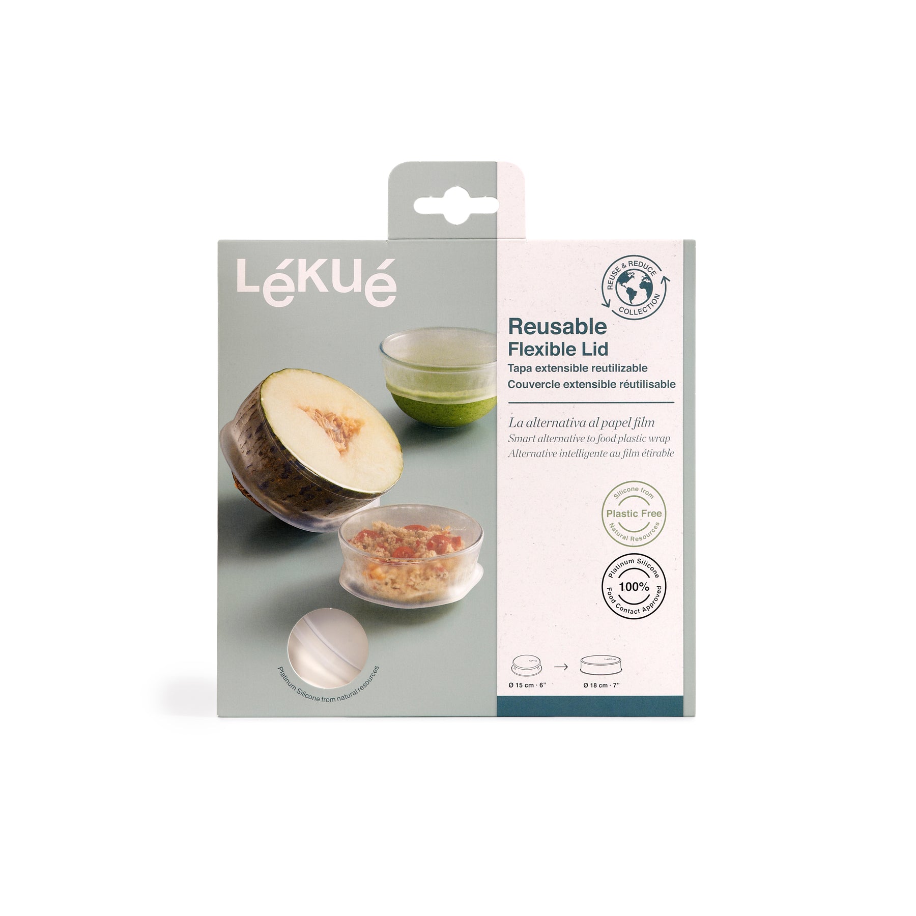 Lékué Reusable Flexi Lid 15cm Dia