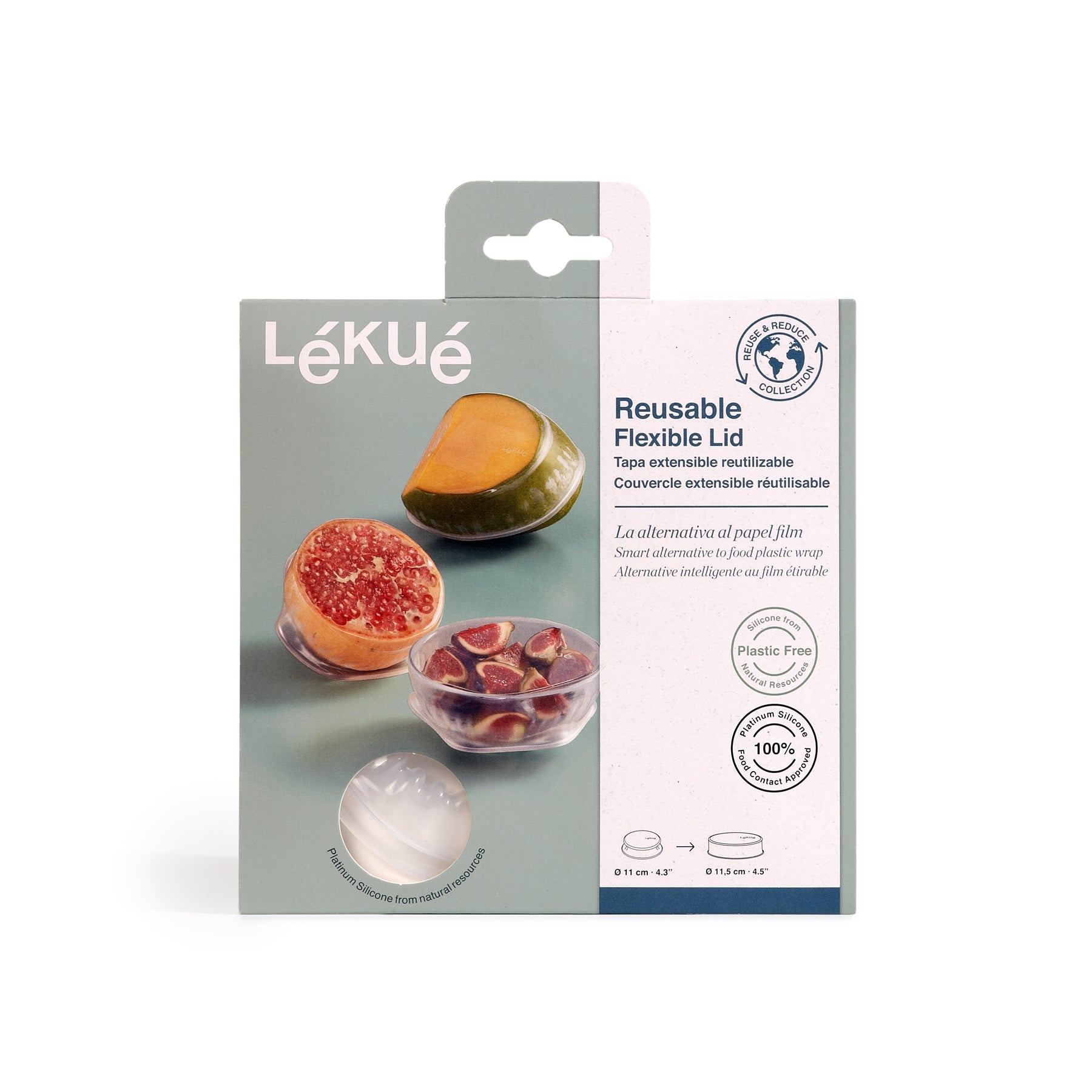 Lékué Reusable Flexi Lid 11.5cm Dia