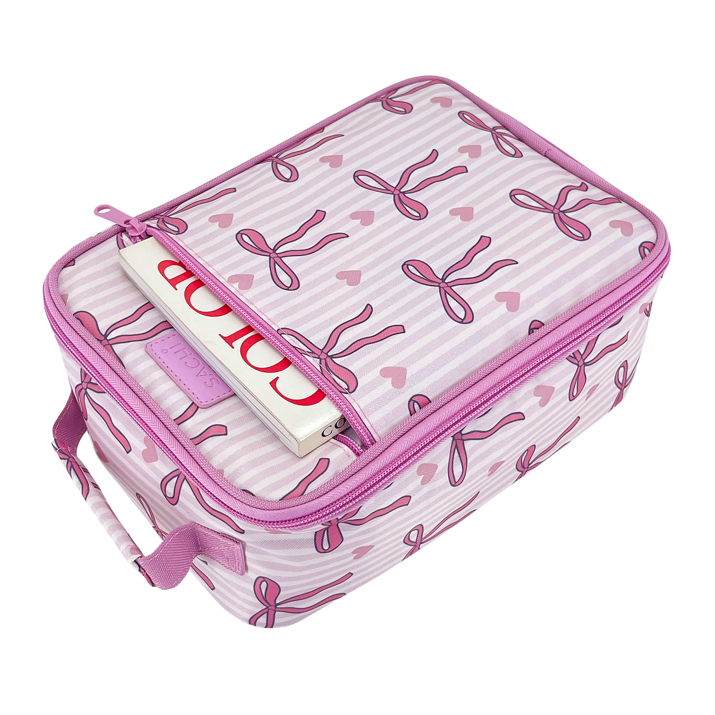 Sachi Insulated Junior Lunch Bag - Bows & Hearts