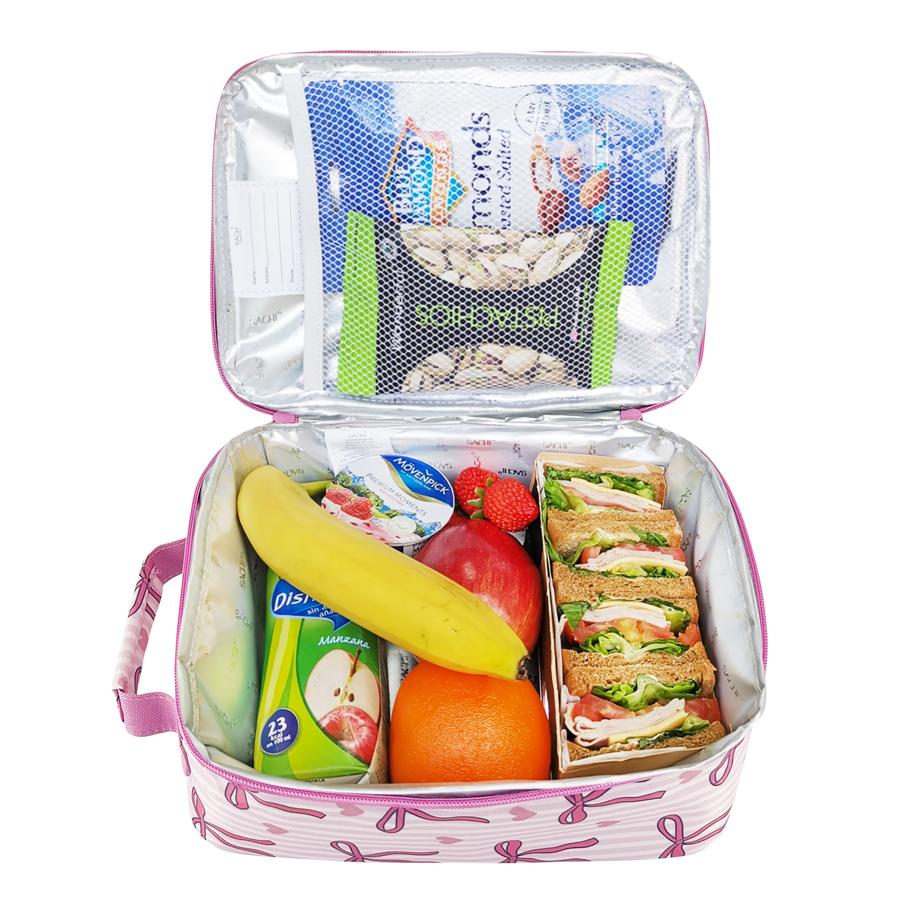 Sachi Insulated Junior Lunch Bag - Bows & Hearts
