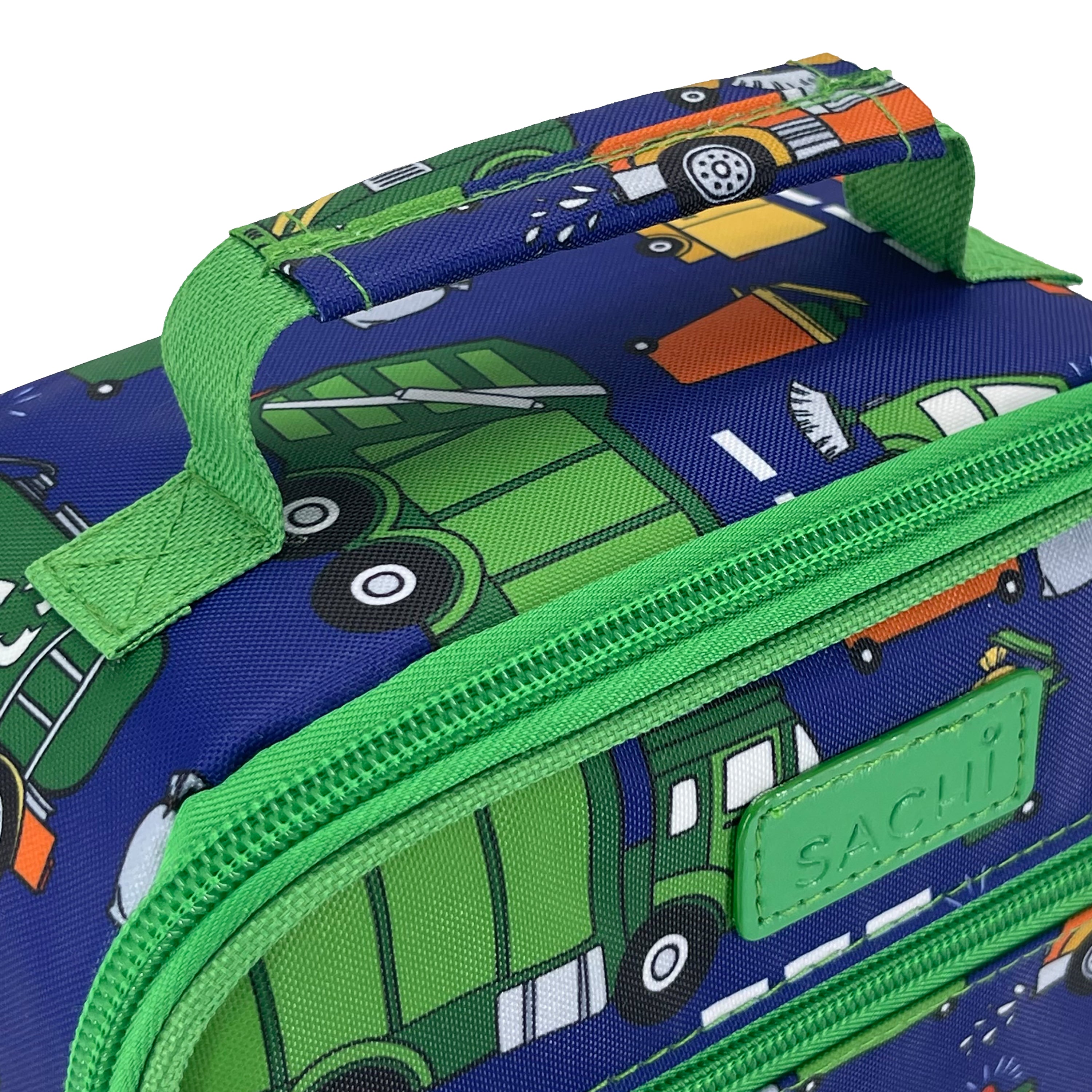 Sachi Insulated Junior Lunch Bag - Garbage Trucks