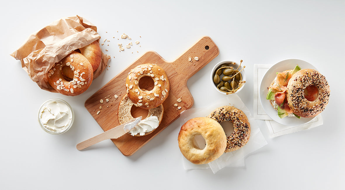 Lékué Bagel Mould 6 Piece Set Brown