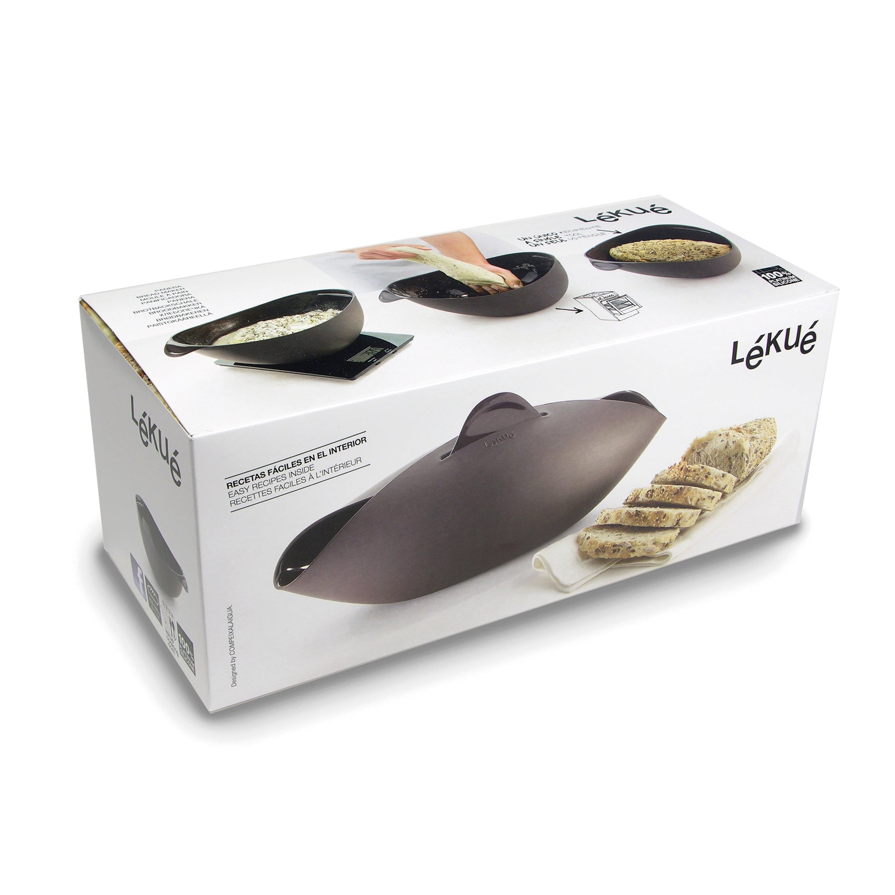 Lékué Bread Maker Kit 600ml Brown