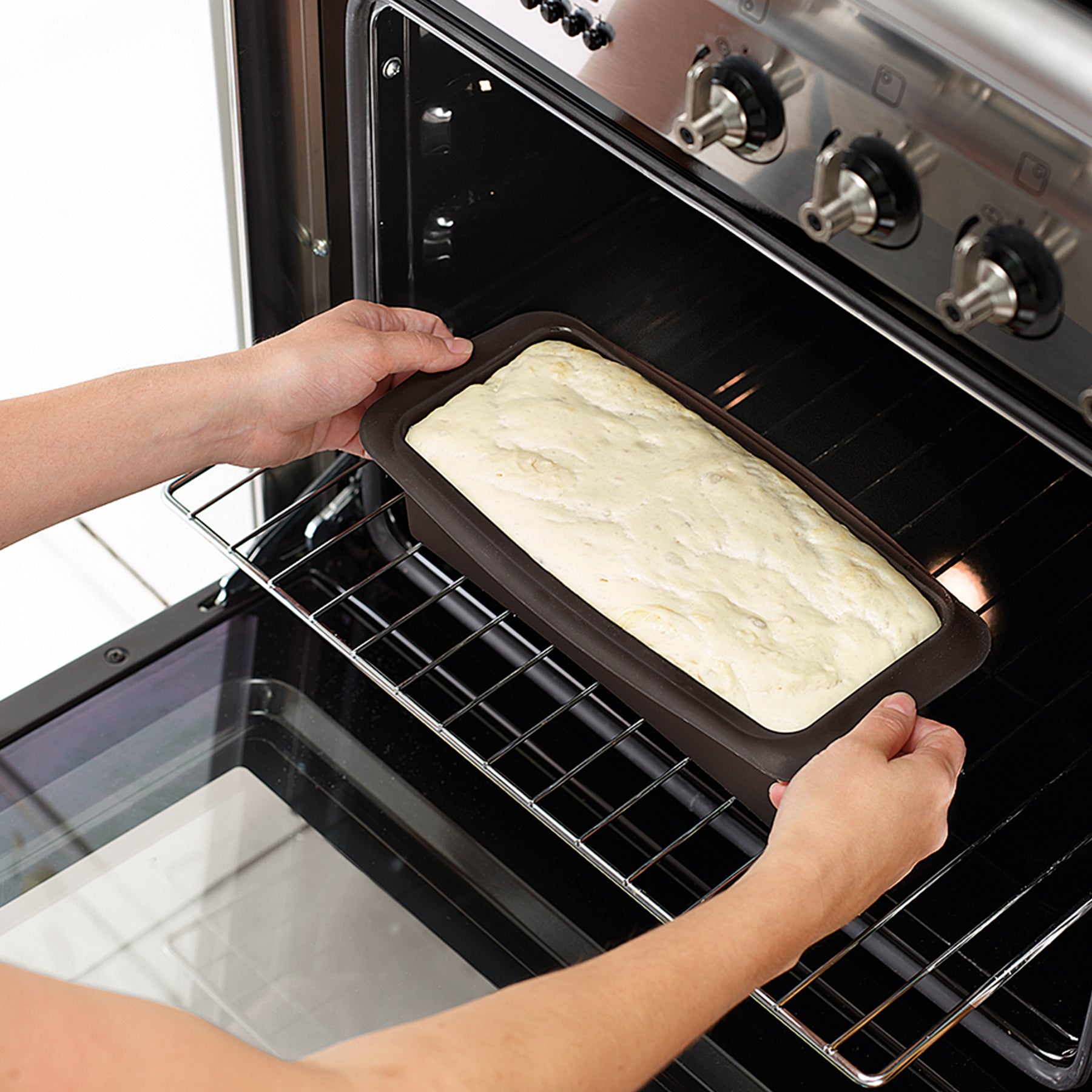 Lékué Sandwich Bread Mould 25cm 1230ml Brown