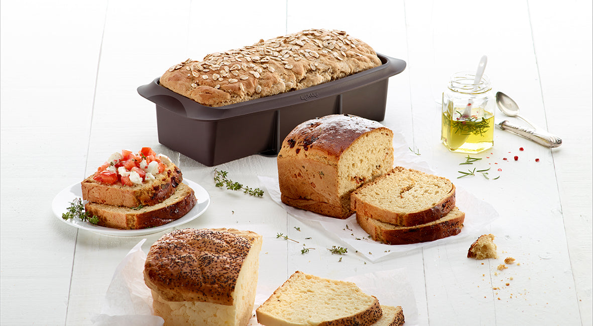Lékué Sandwich Bread Mould 28cm 2500ml Brown