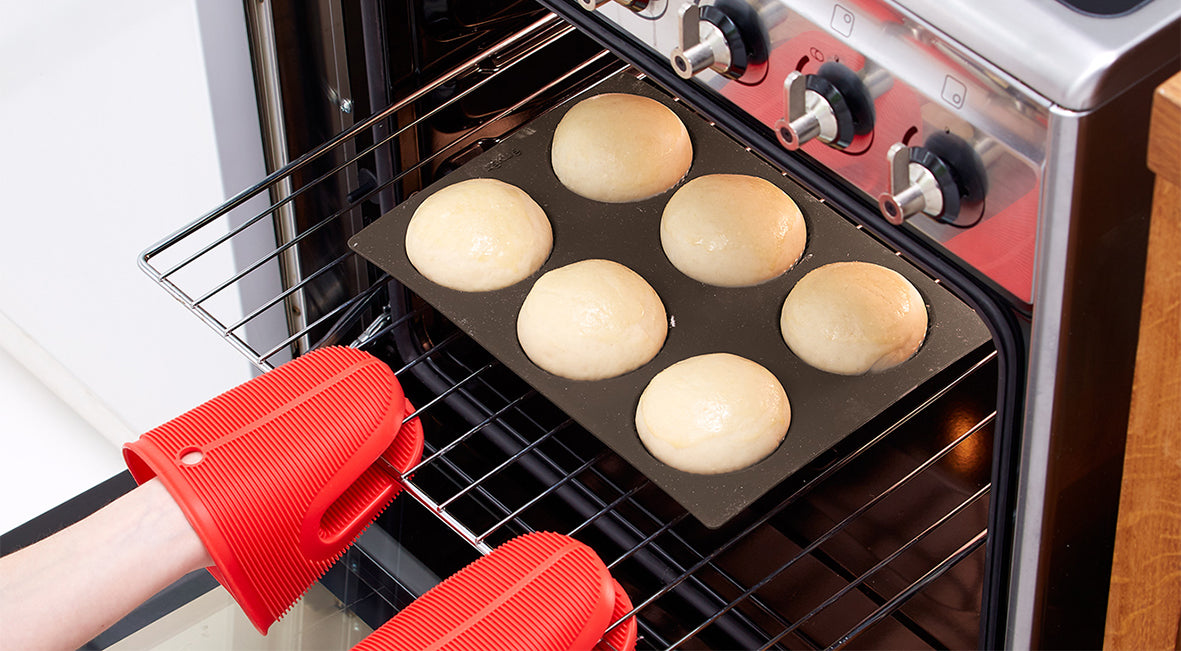 Lékué Bread Roll Mould 6 Cup 75ml Brown