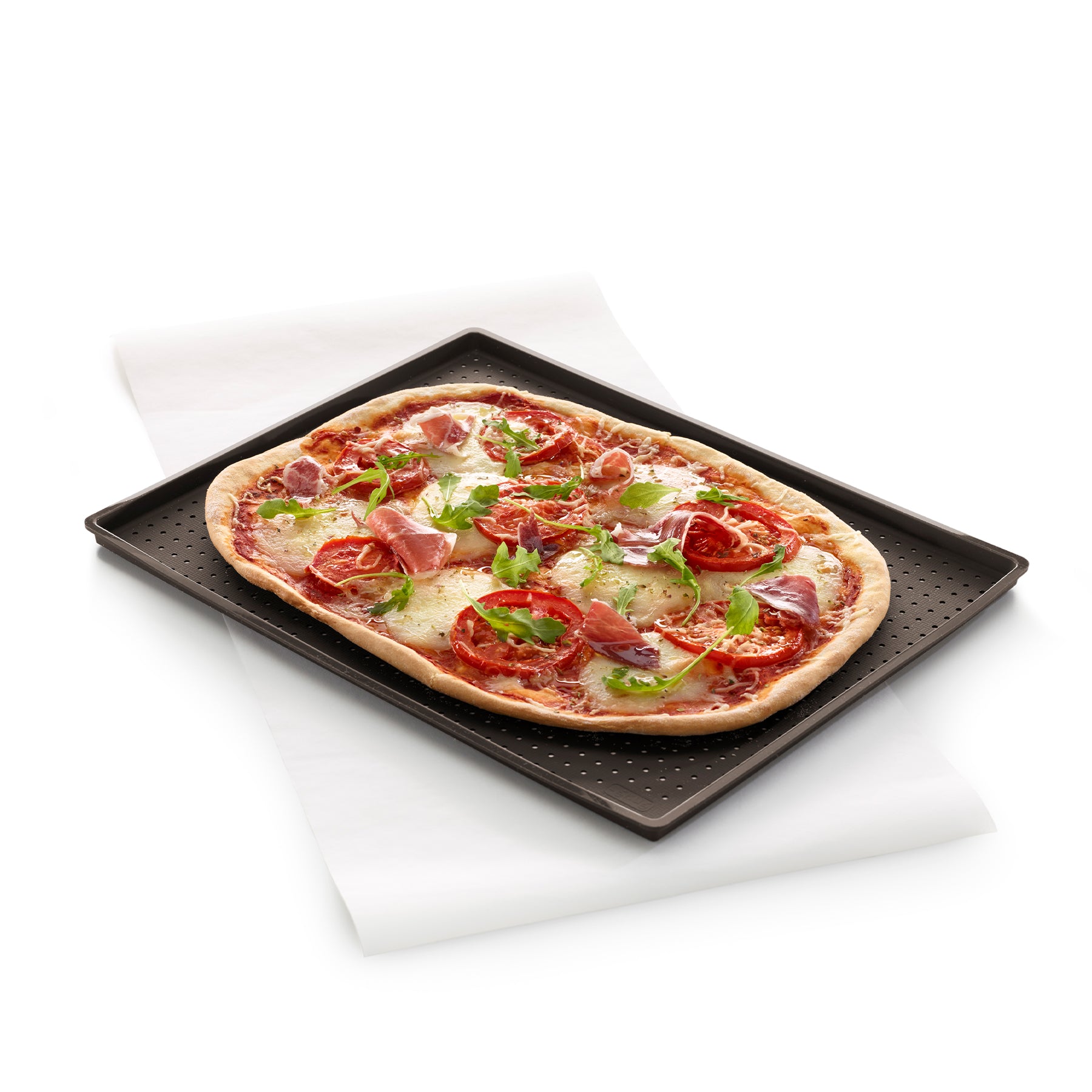 Lékué Pizza Mat 40 x 30 x 1.2cm Brown