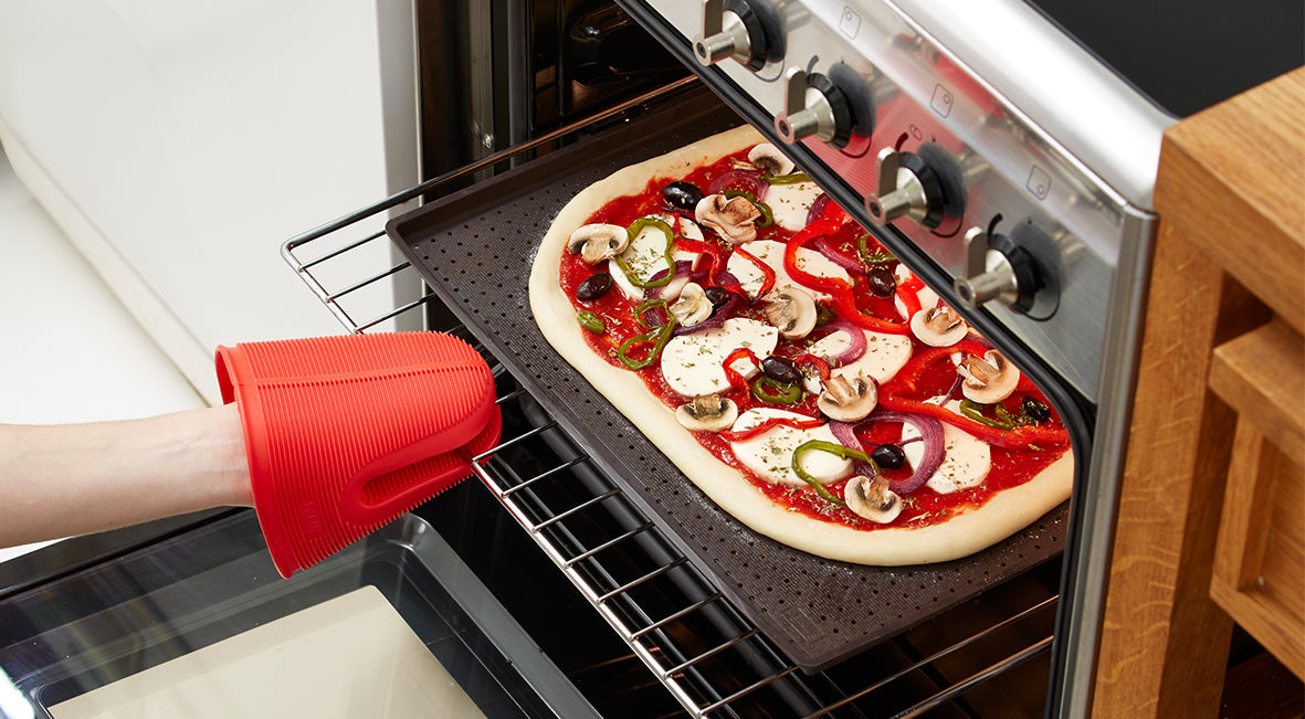 Lékué Pizza Mat 40 x 30 x 1.2cm Brown