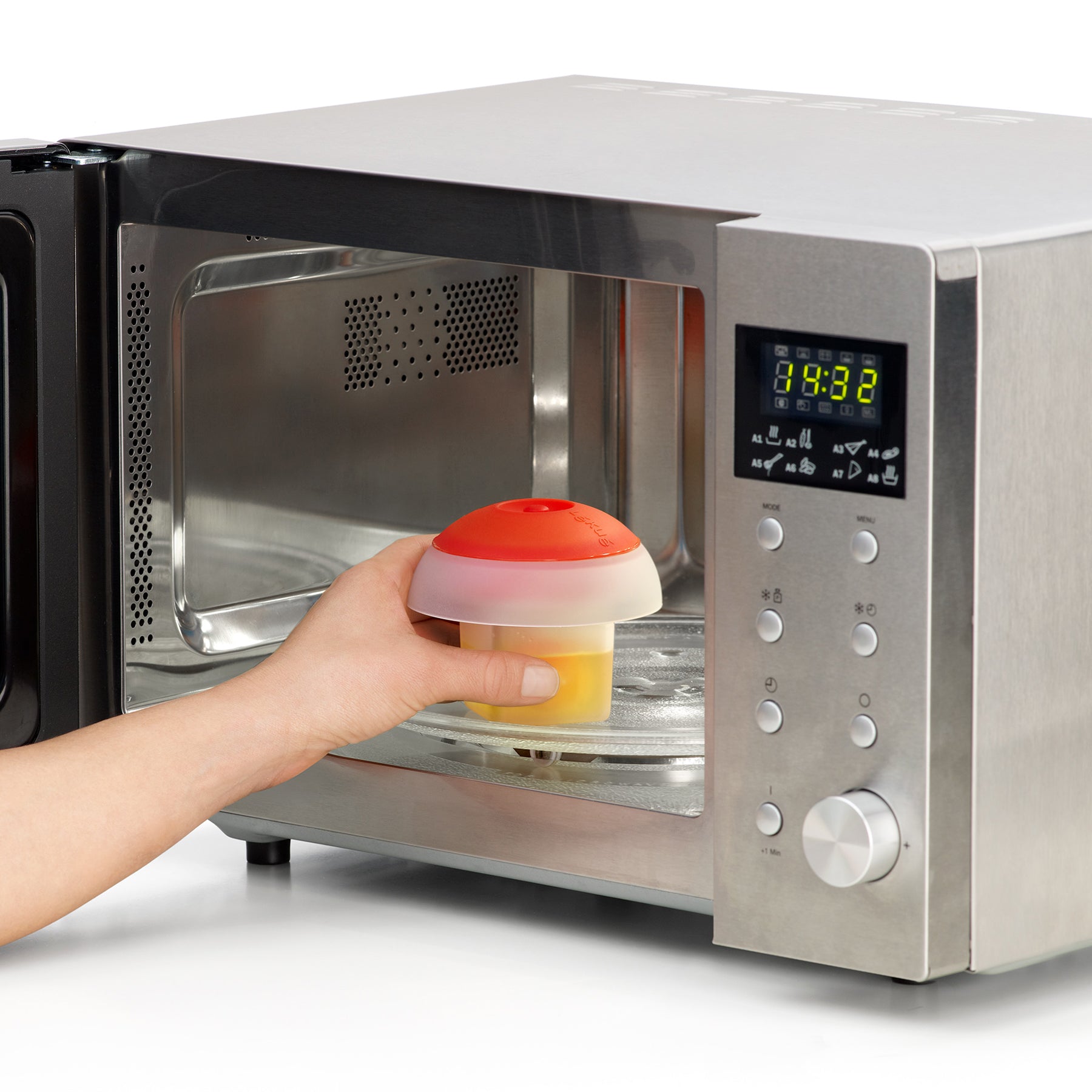 Lékué Microwave Ovo Cylinder 100ml Translucent White