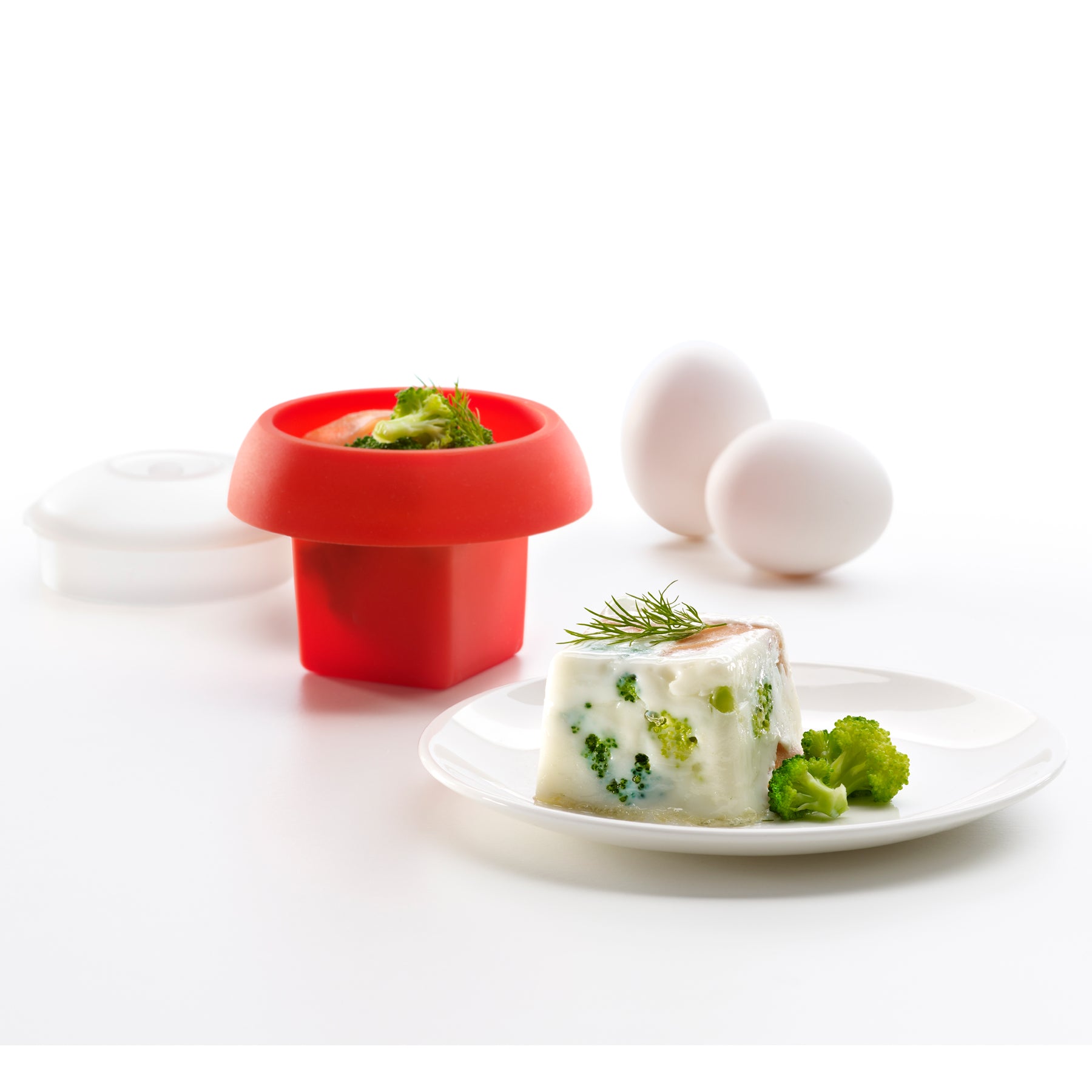 Lékué Microwave Ovo Square 100ml Translucent White