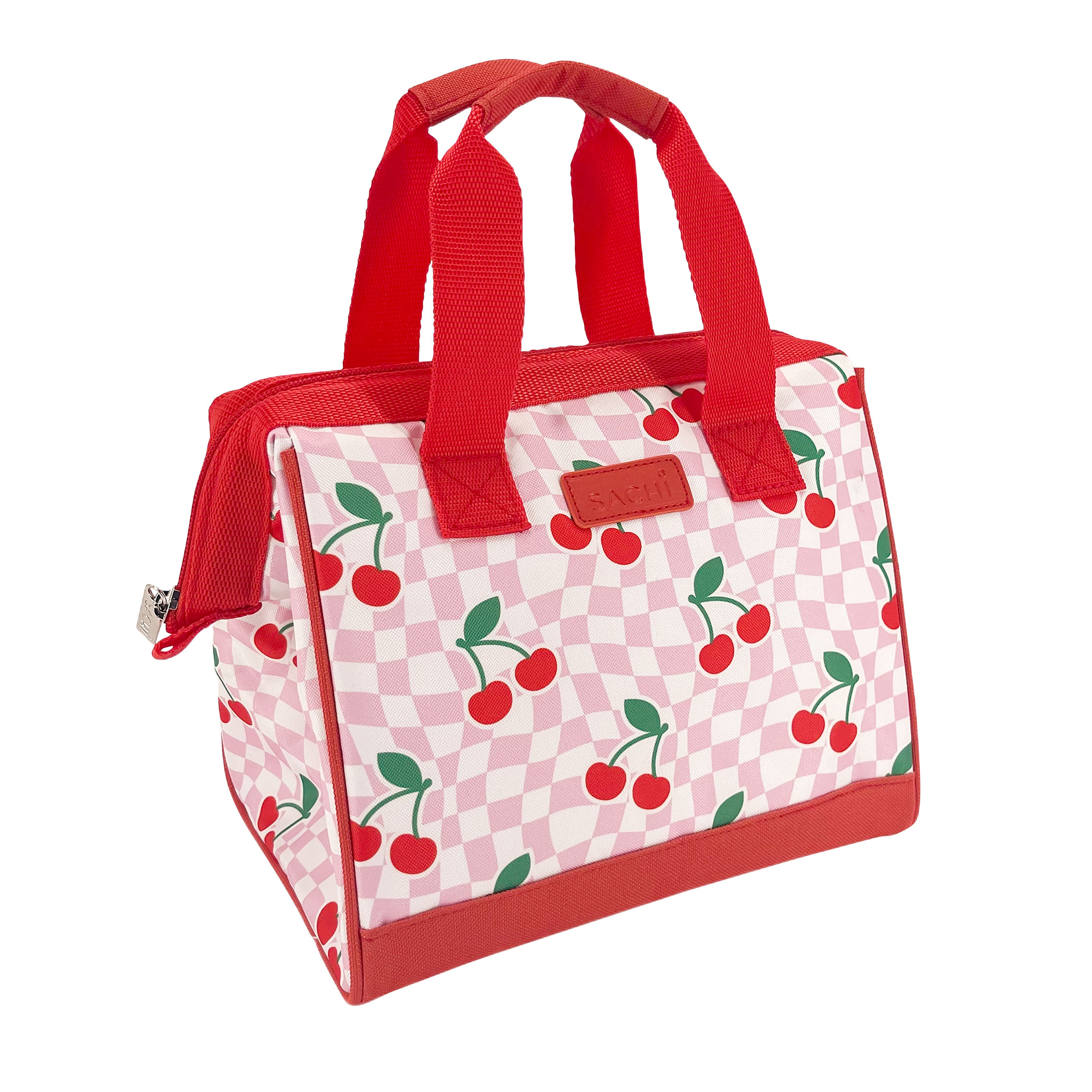 Sachi Insulated Style 34 Lunch Bag - Chequered Cherries