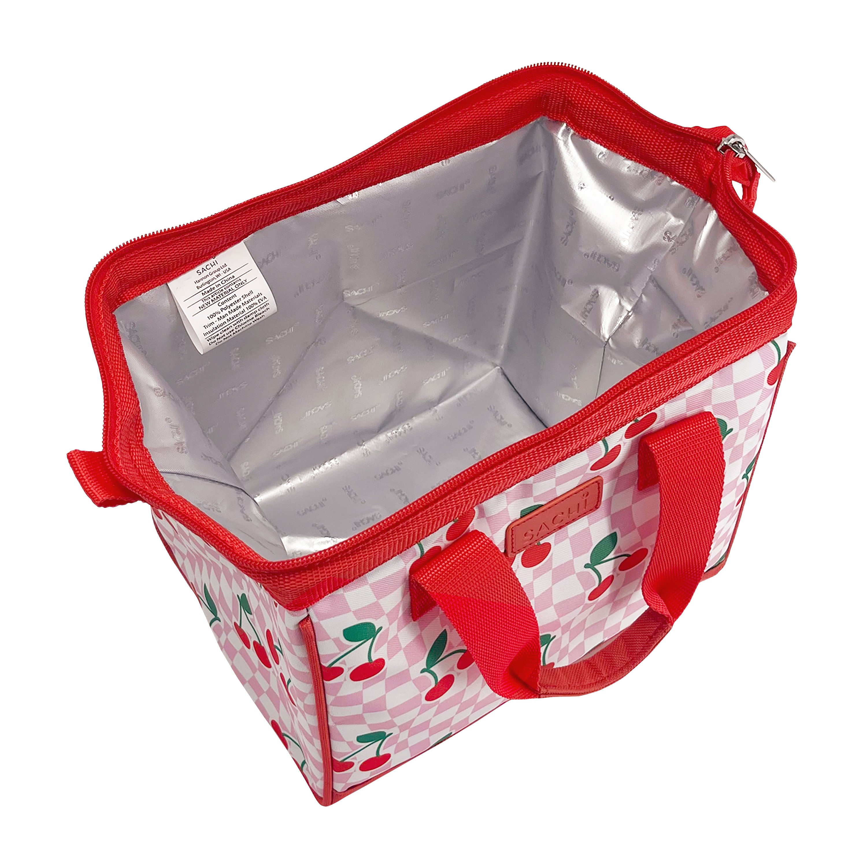 Sachi Insulated Style 34 Lunch Bag - Chequered Cherries