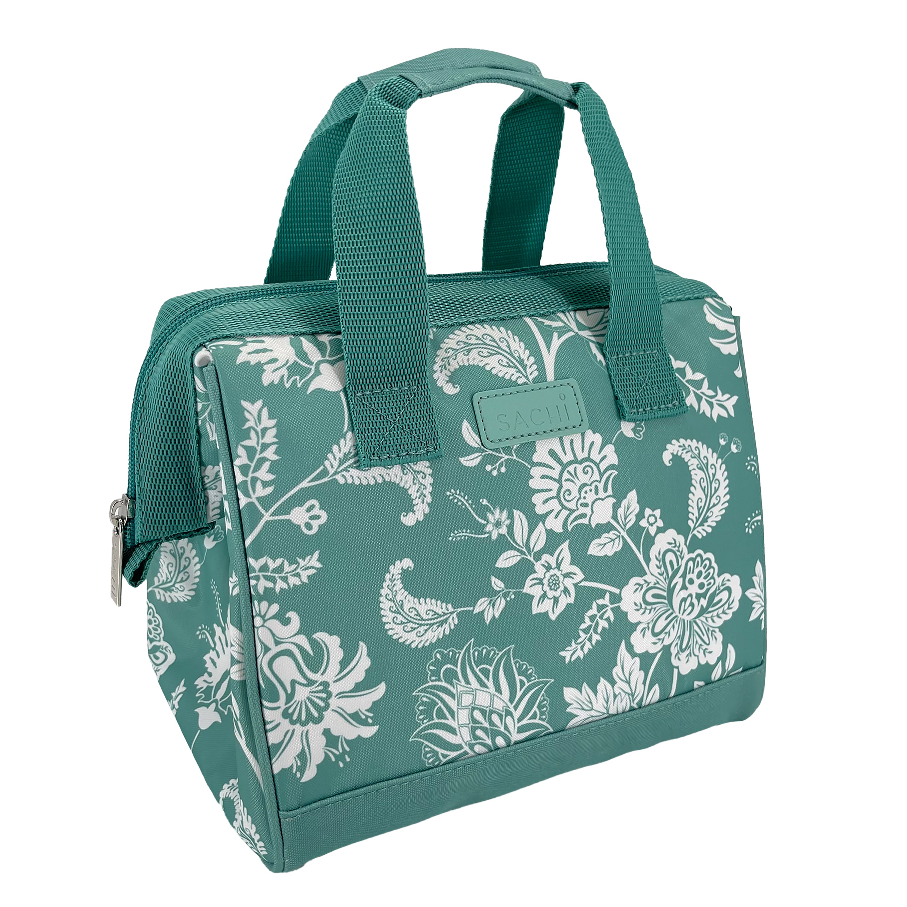 Sachi Insulated Style 34 Lunch Bag - Green Paisley