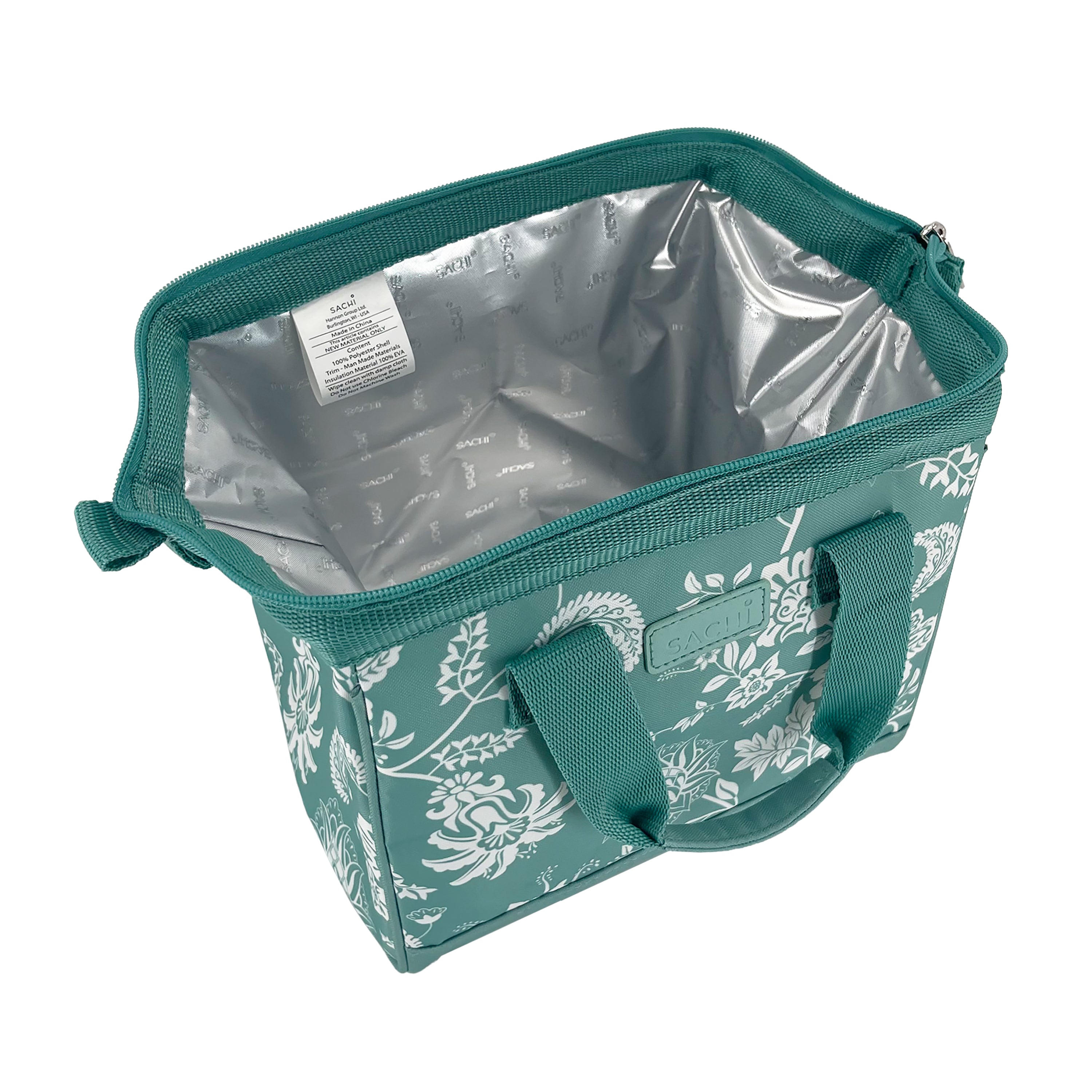 Sachi Insulated Style 34 Lunch Bag - Green Paisley