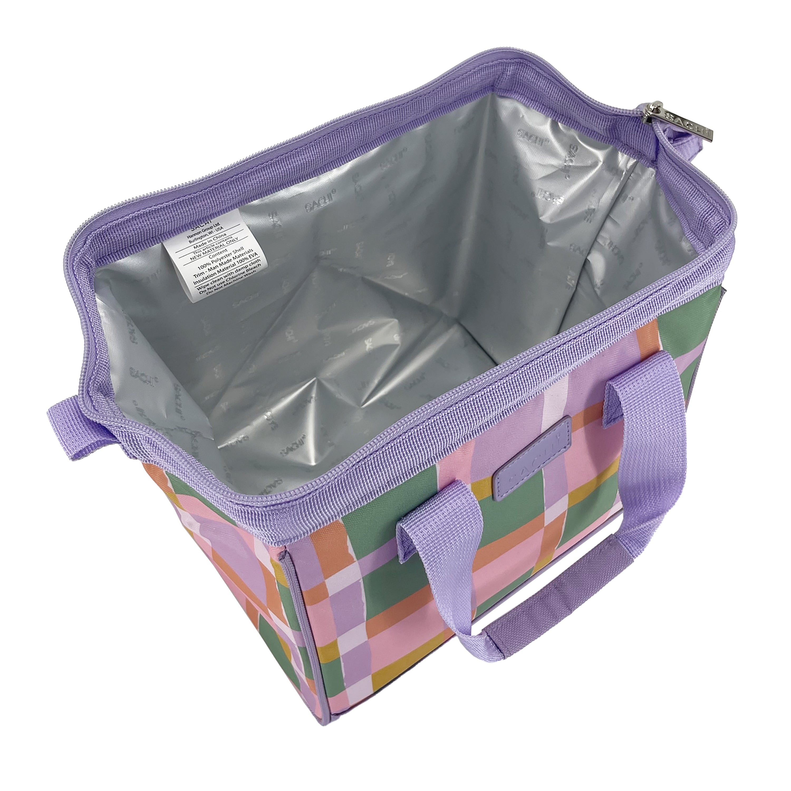 Sachi Insulated Style 34 Lunch Bag - Pastel Checks