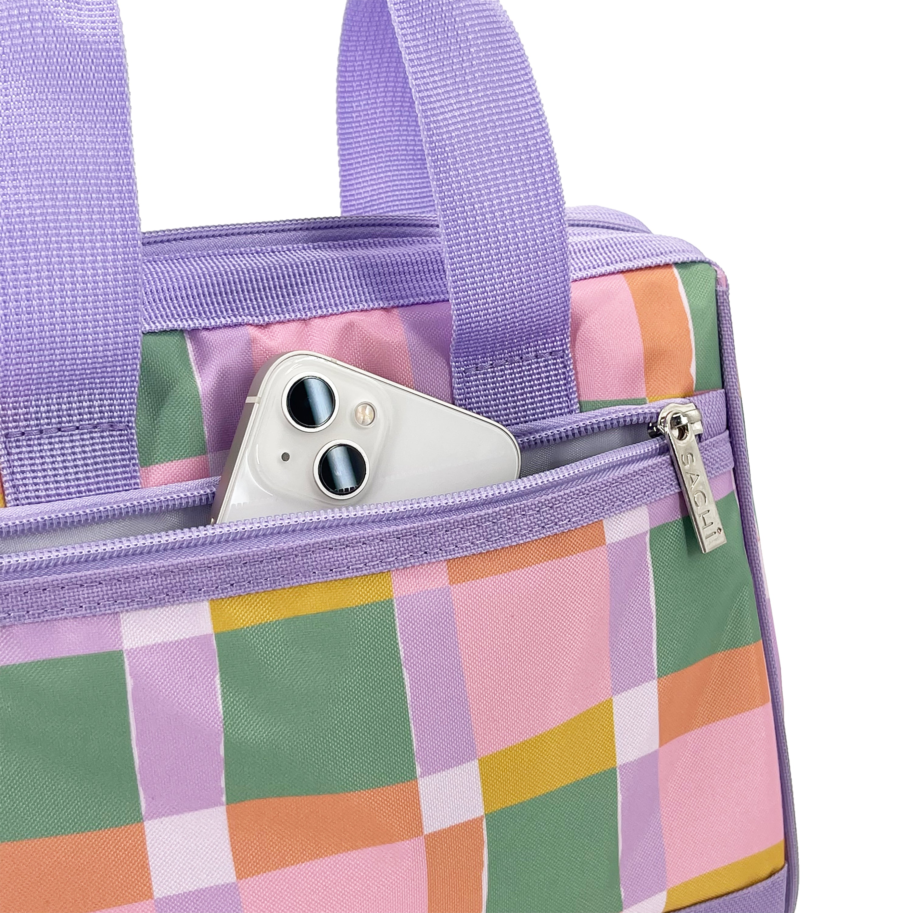 Sachi Insulated Style 34 Lunch Bag - Pastel Checks