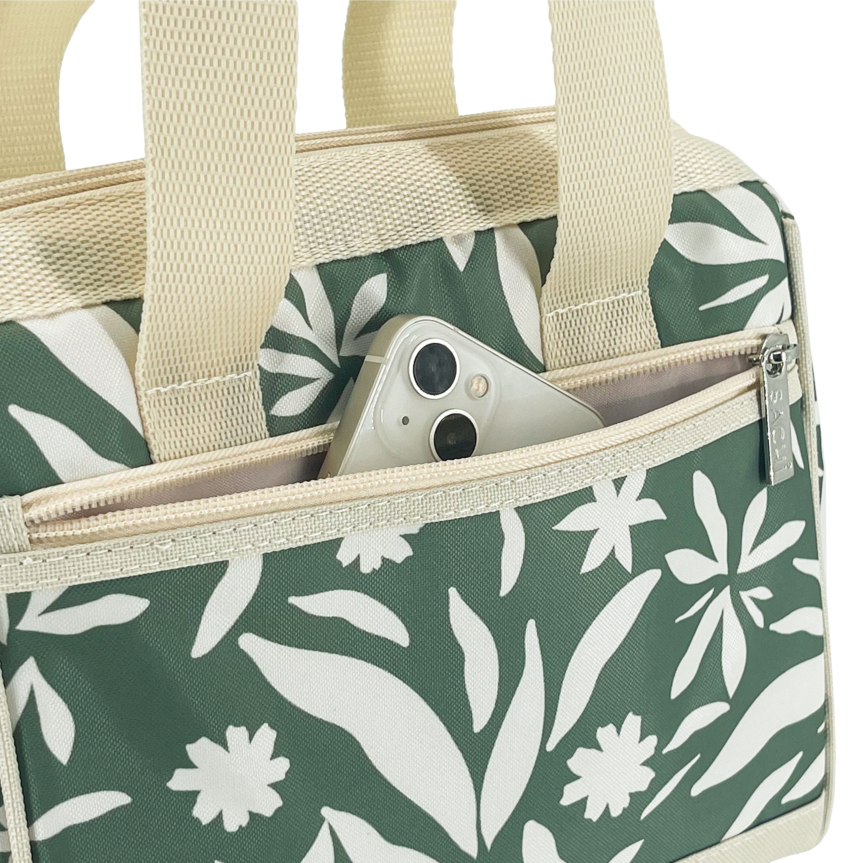 Sachi Insulated Style 34 Lunch Bag - Sage Wildflower