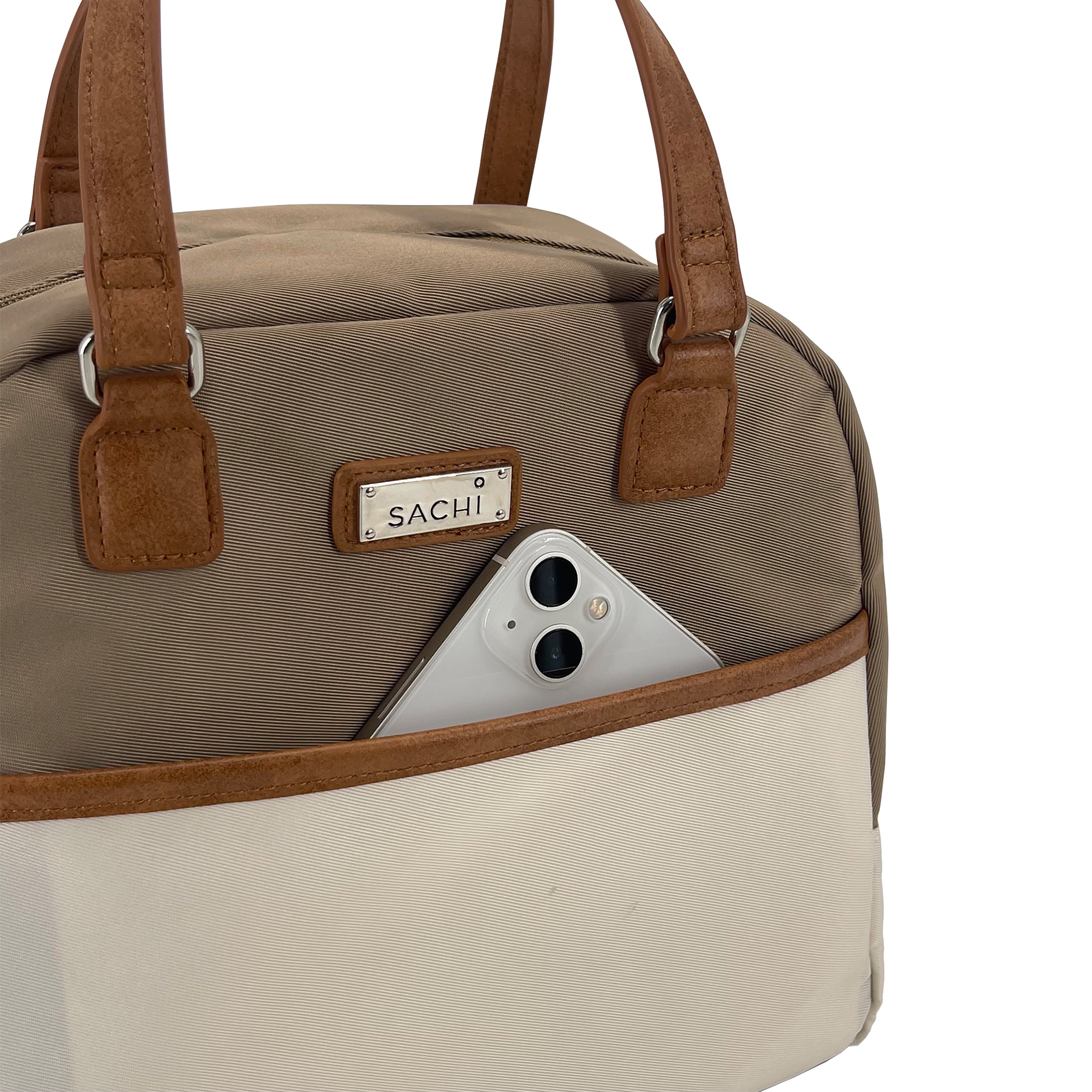 Sachi Insulated Cali Lunch Bag - Latte/Cream