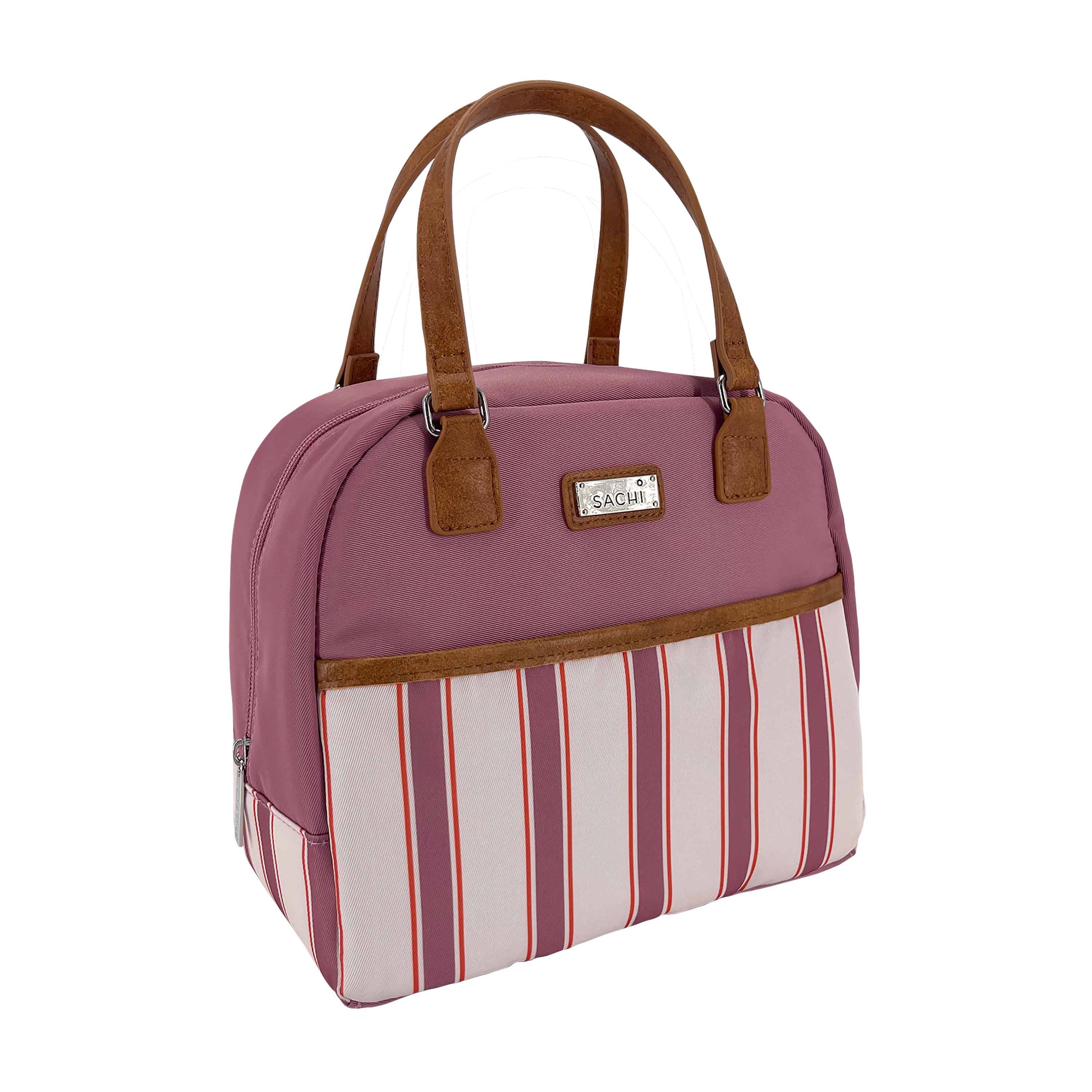Sachi Insulated Cali Lunch Bag  - Blush Stripes